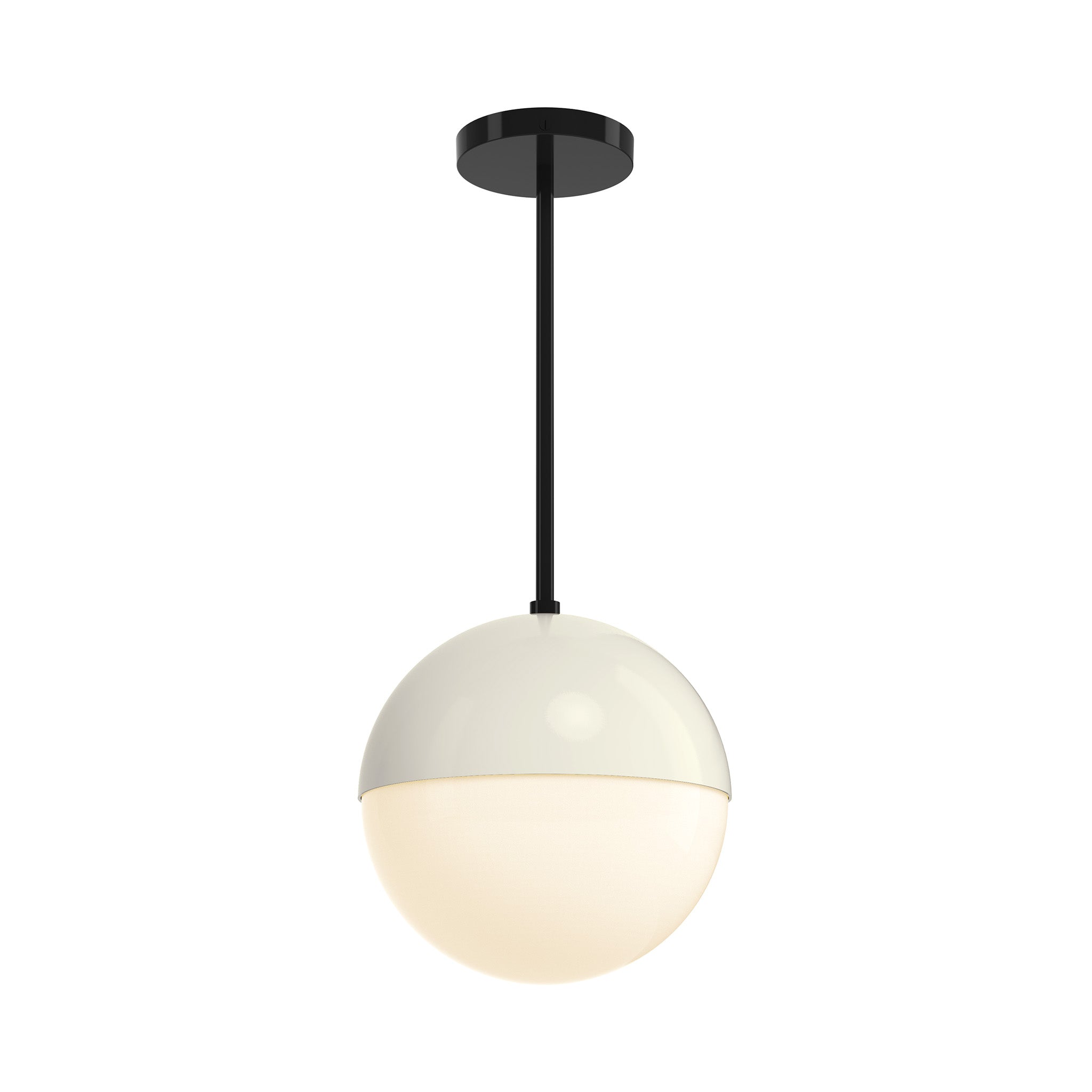 black and bone lure globe pendant 10 inch dutton brown lighting