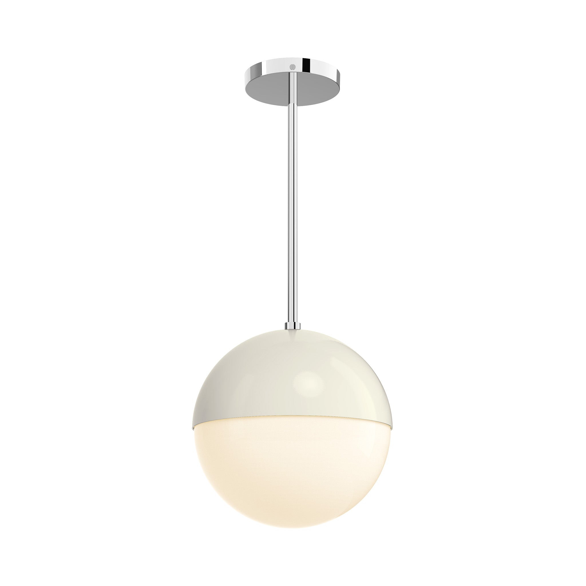 nickel and bone lure globe pendant 10 inch dutton brown lighting