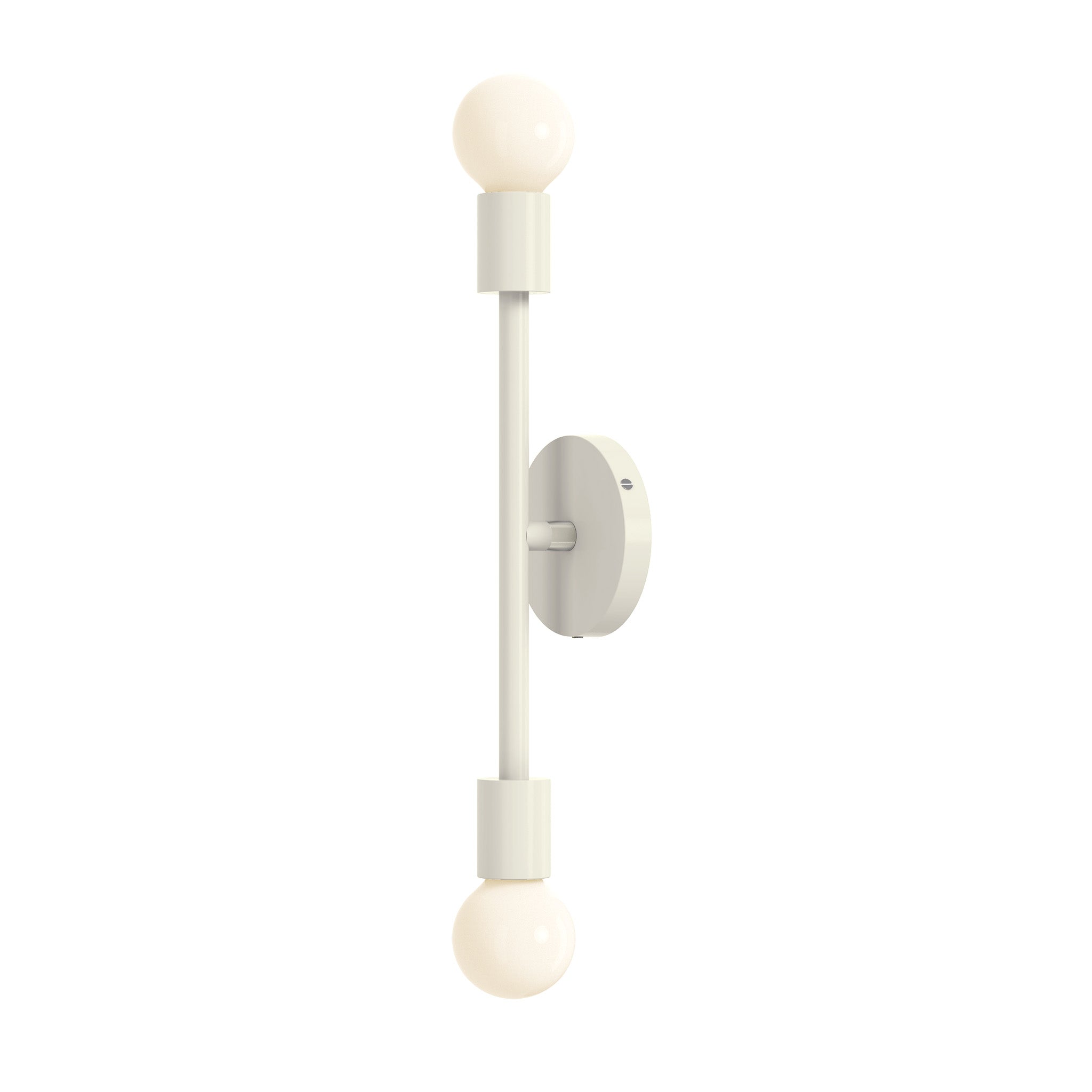 Nickel and bone pilot wall sconce 17" dutton brown lighting