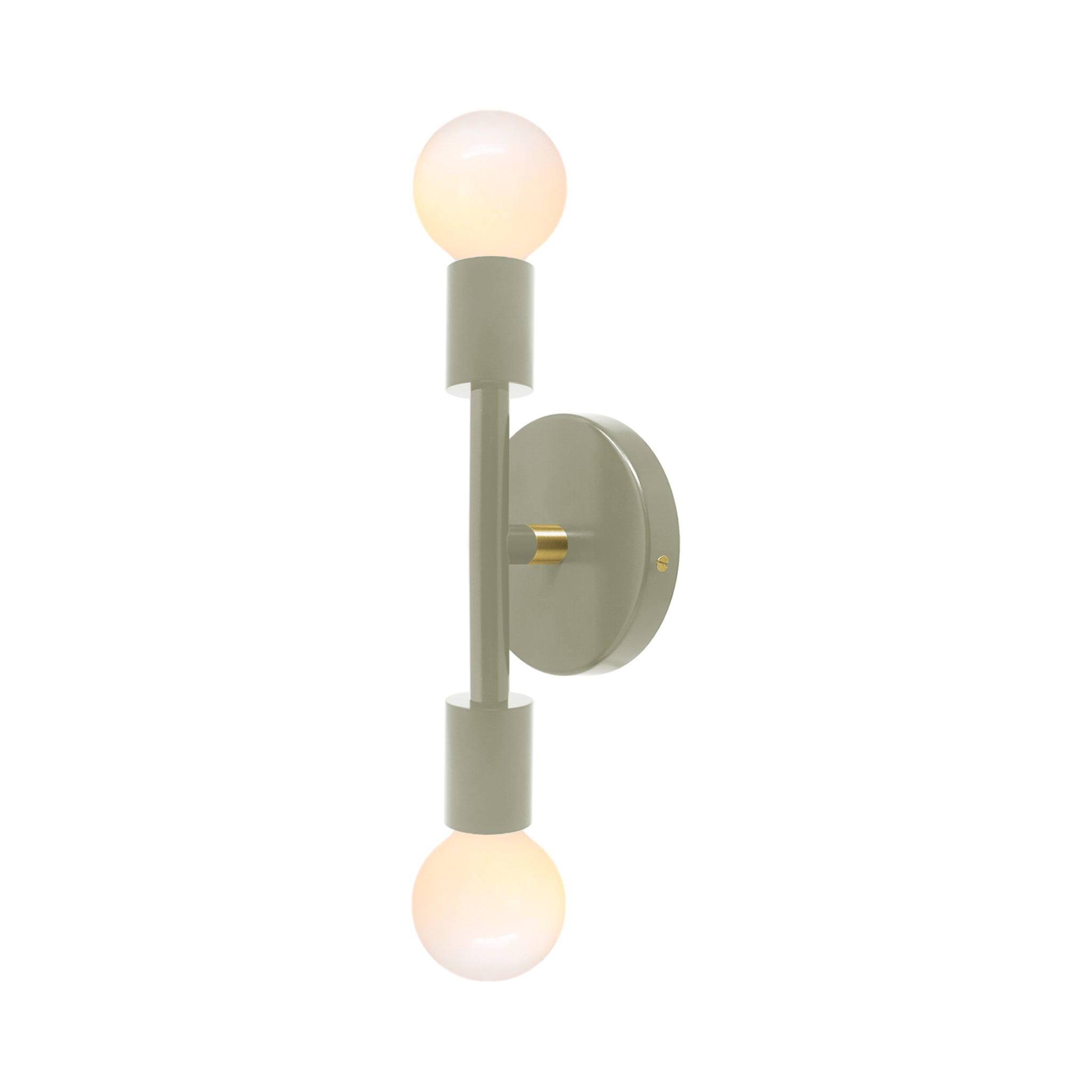 Brass and spa green color Pilot sconce 11" Dutton Brown lighting