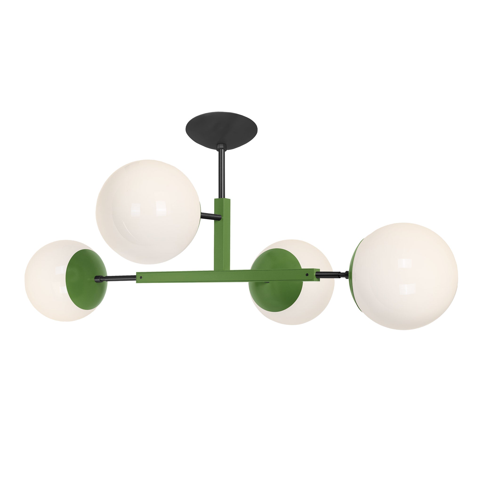 Black and python green color Big Status flush mount Dutton Brown lighting