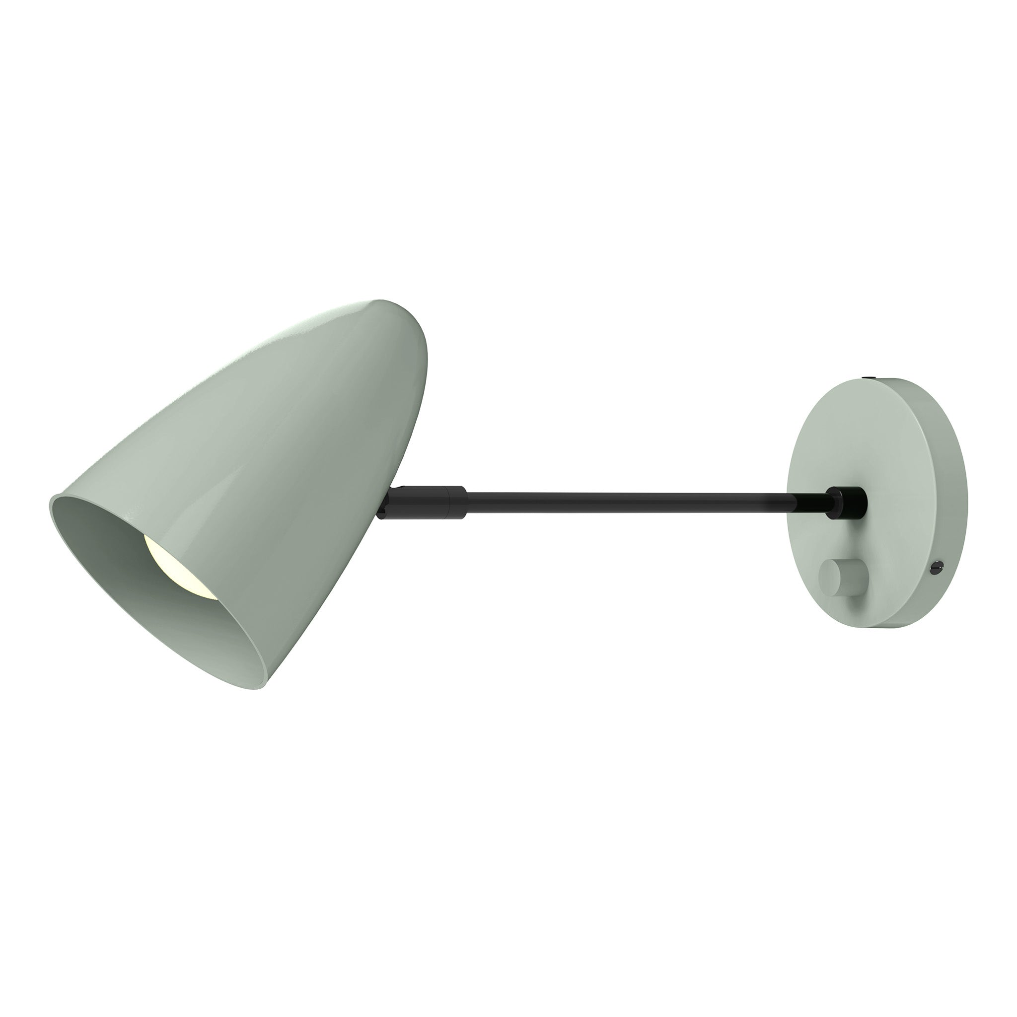 black spa color boom sconce - 10" arm dutton brown lighting