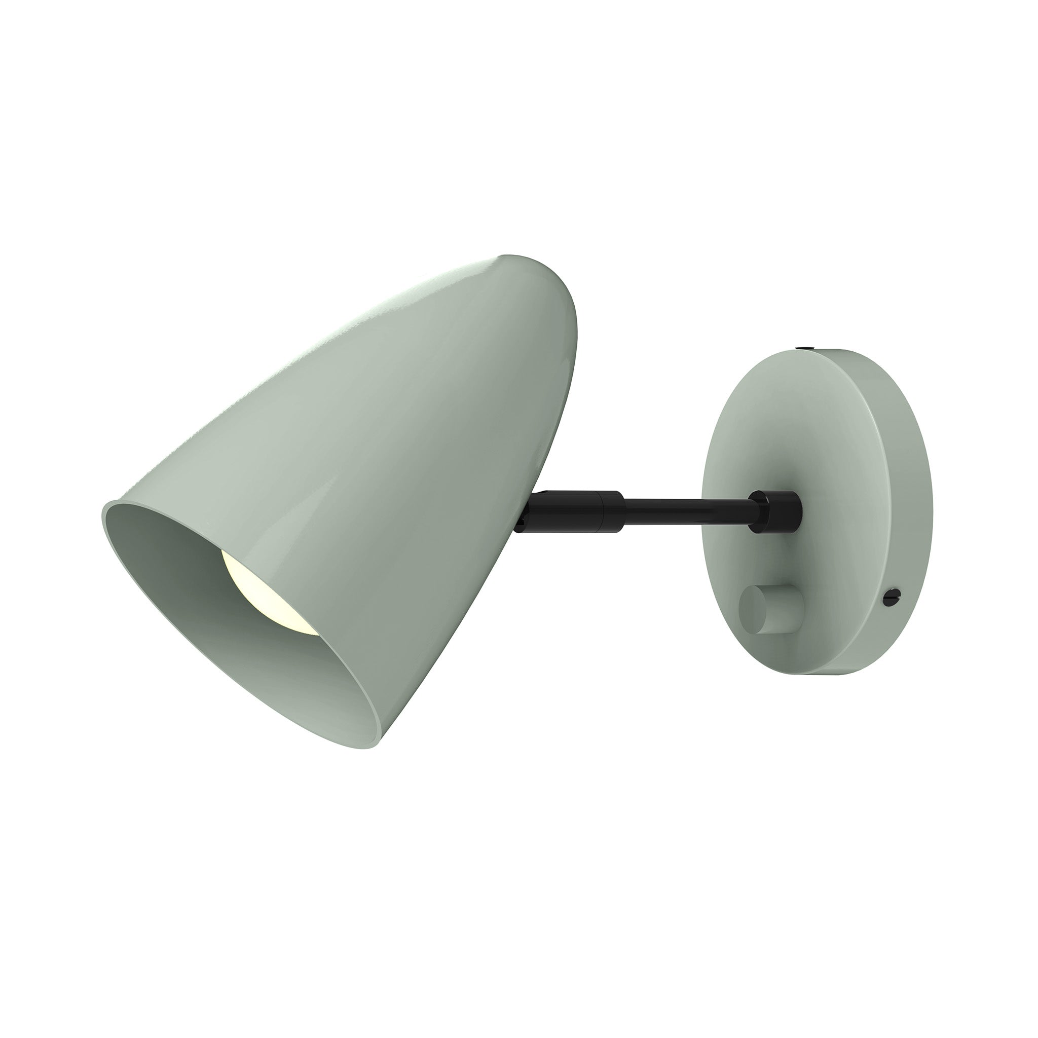black spa color boom sconce - 3" arm dutton brown lighting