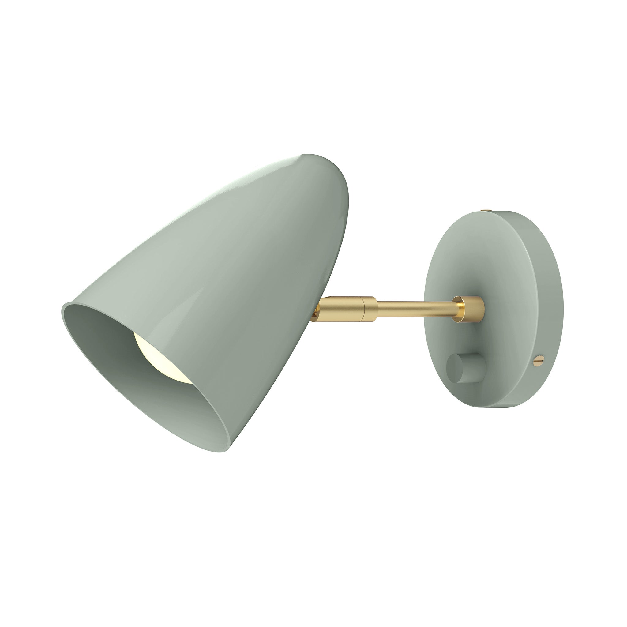 brass spa color boom sconce - 3" arm dutton brown lighting
