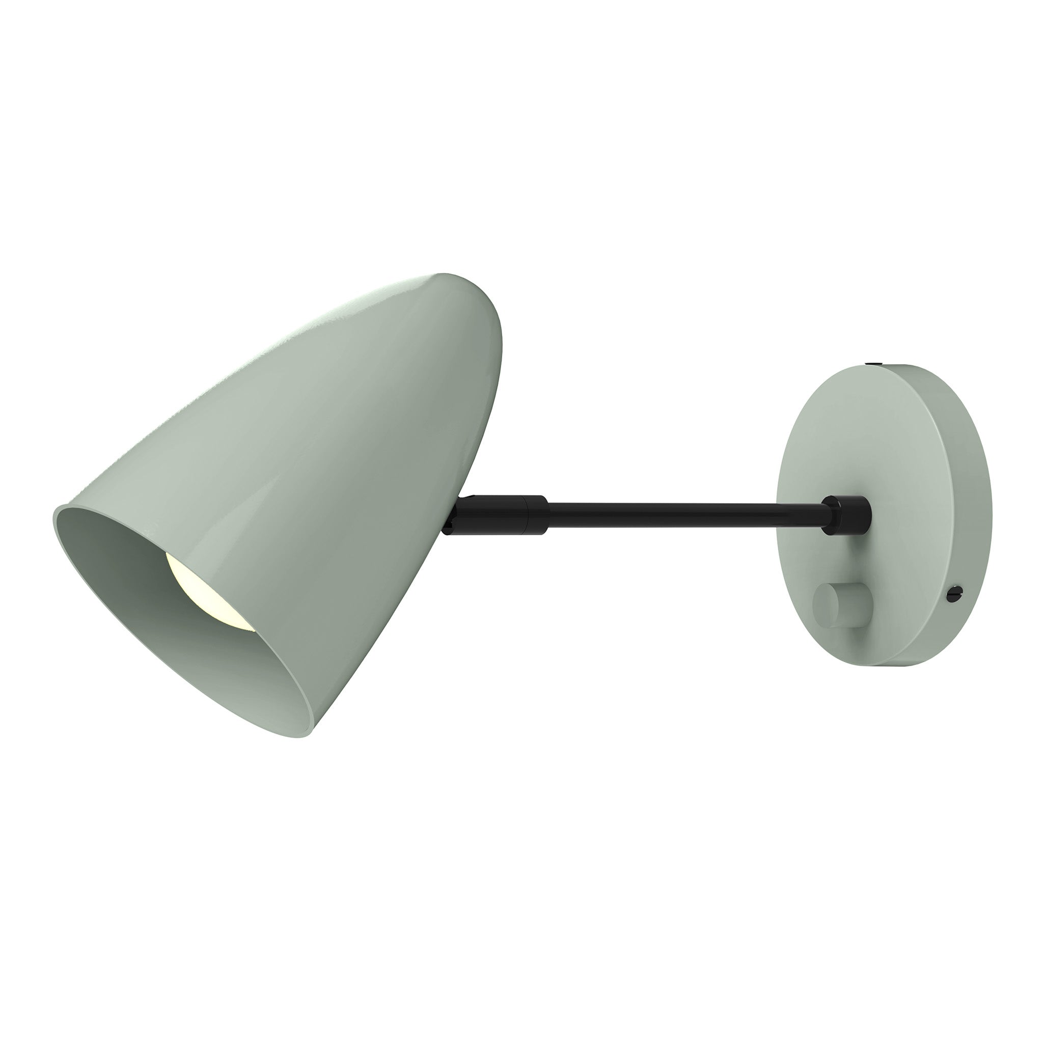 black spa color boom sconce - 6" arm dutton brown lighting