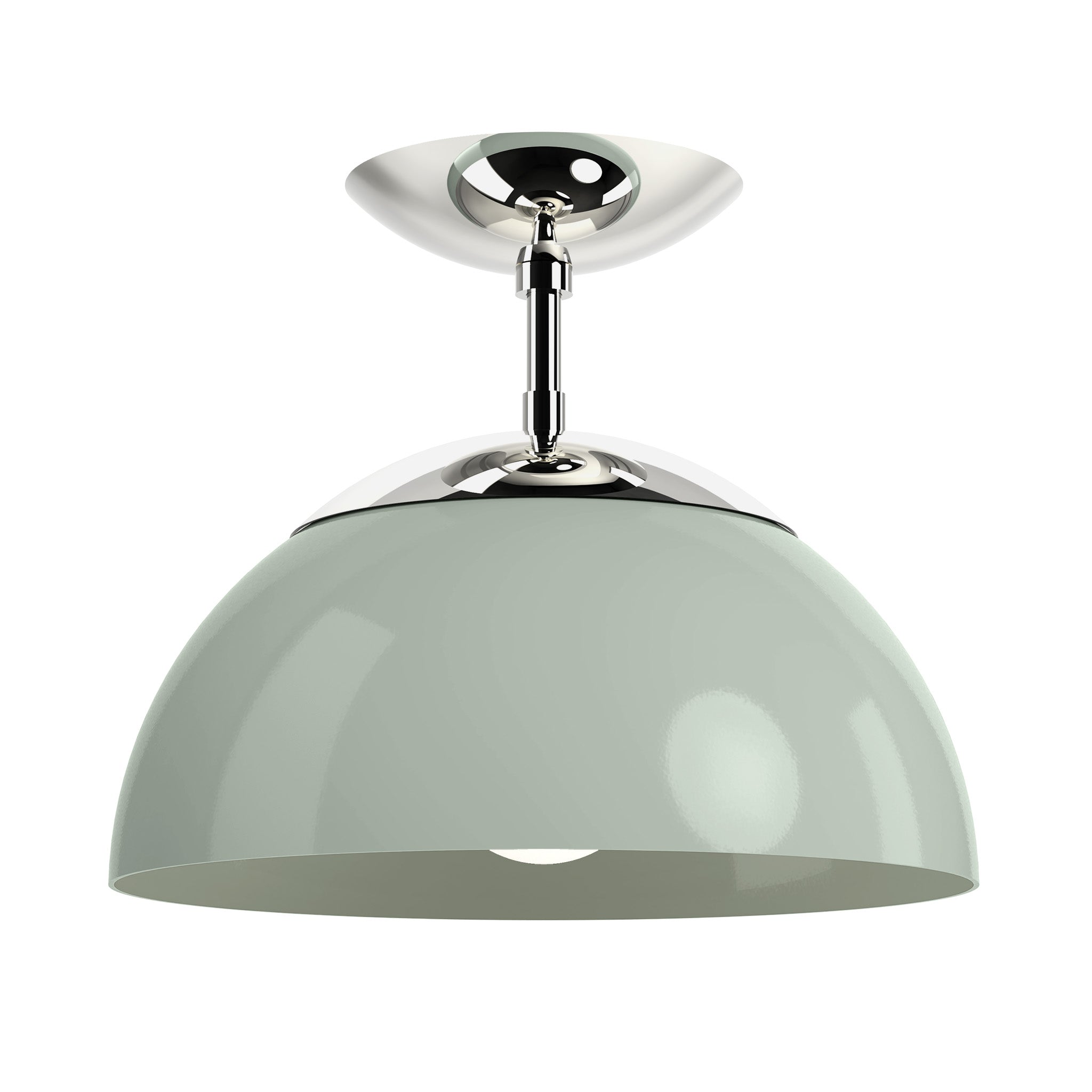 nickel spa color cadbury flush mount 12" dutton brown lighting
