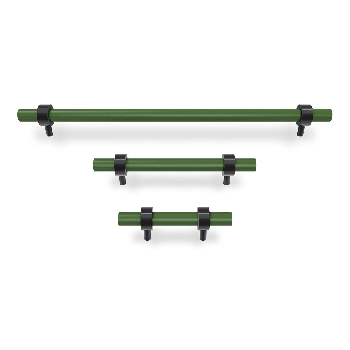 Black and python green color Caliber pull Dutton Brown hardware