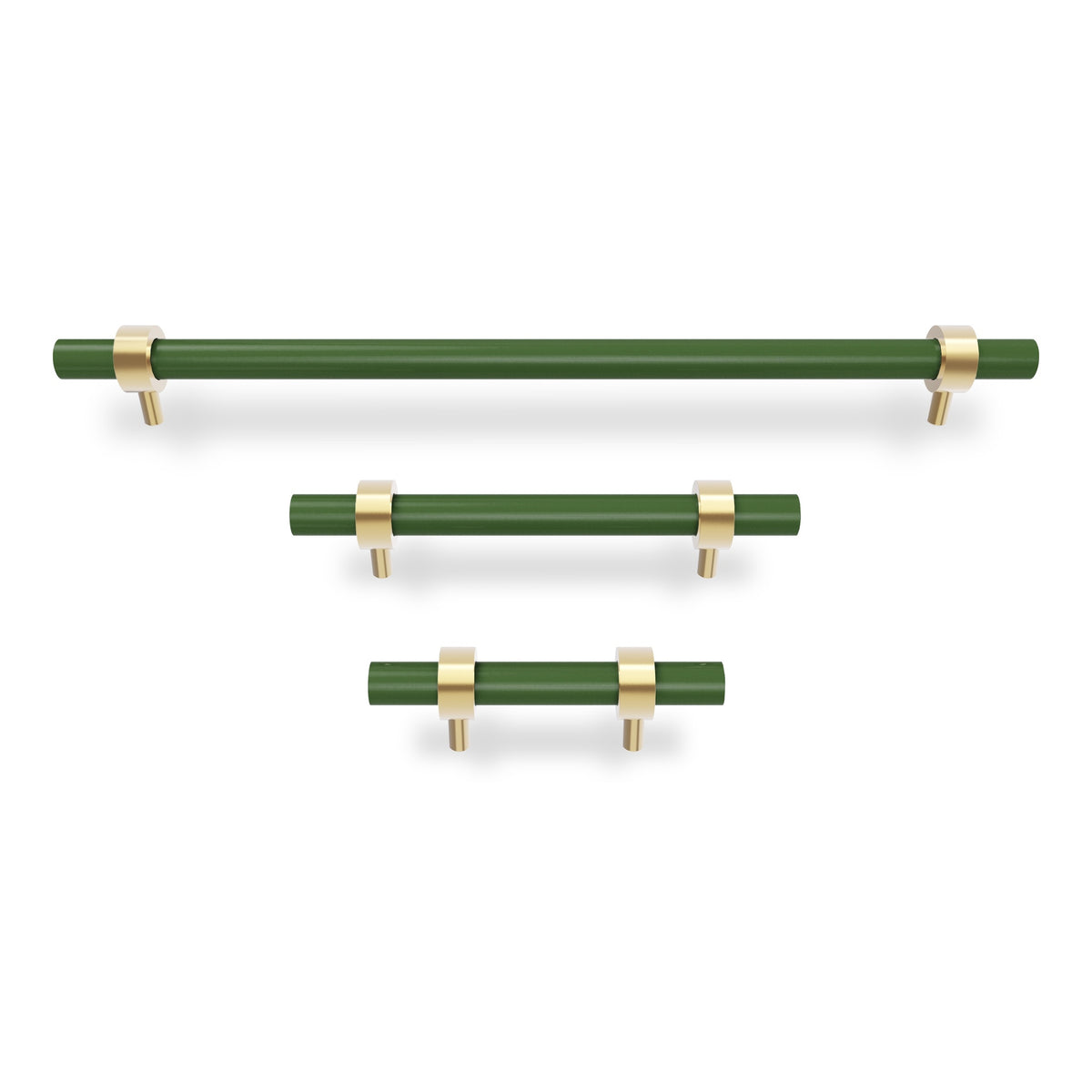 Brass and python green color Caliber pull Dutton Brown hardware