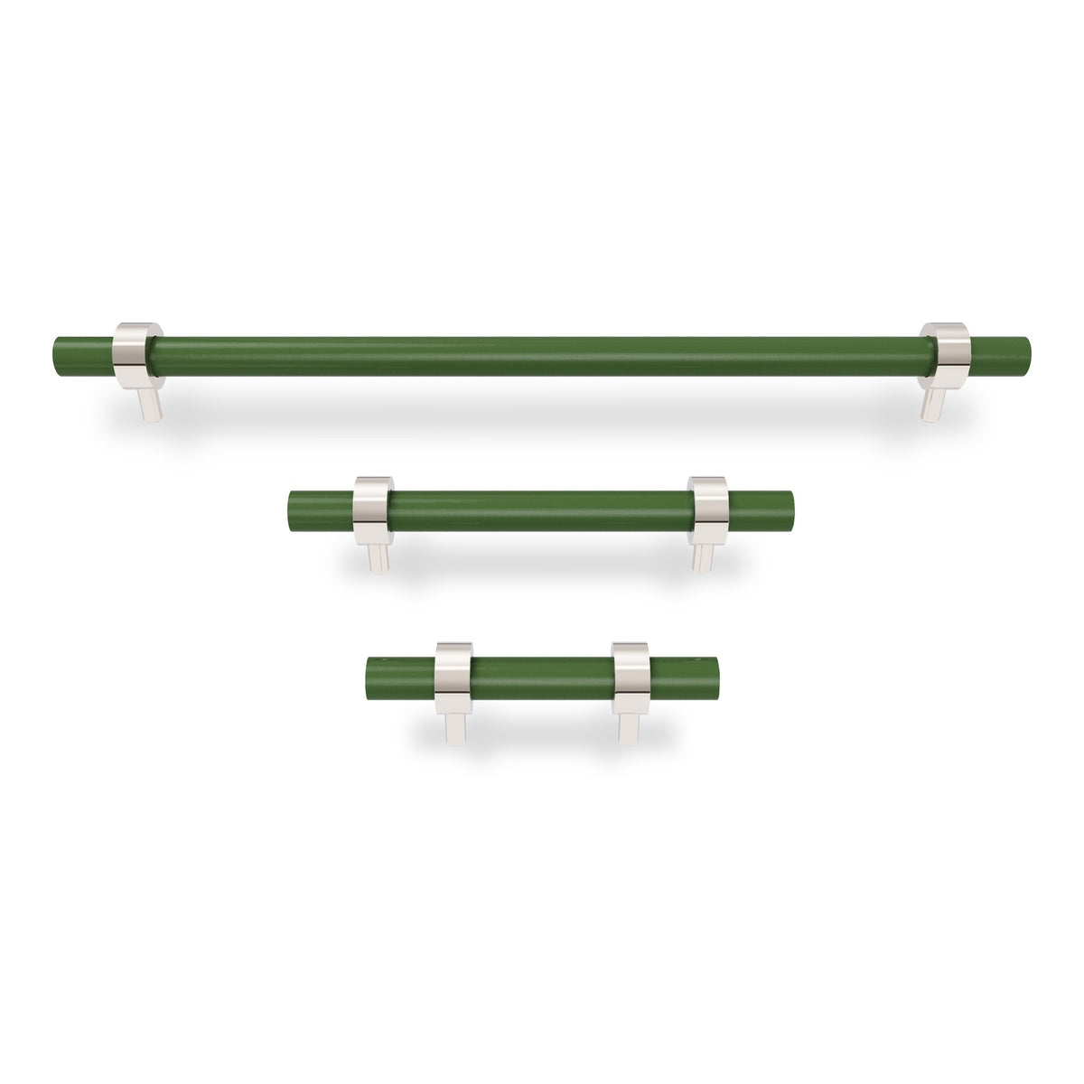 Nickel and python green color Caliber pull Dutton Brown hardware