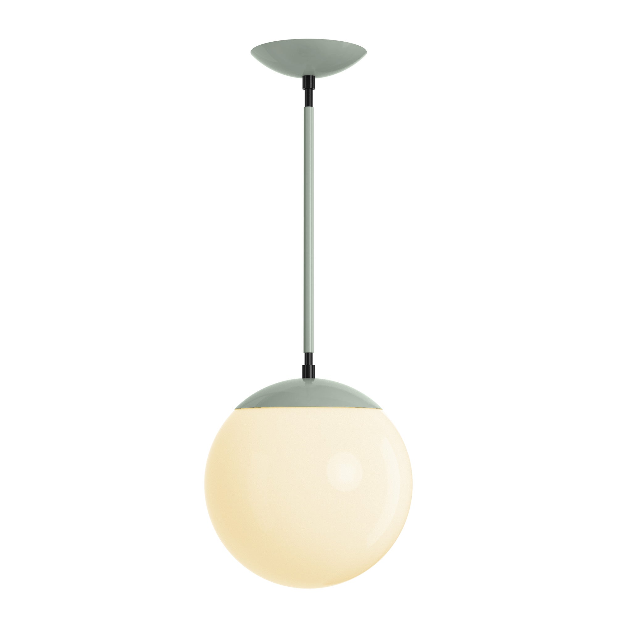 Black and spa cap globe pendant 10" dutton brown lighting