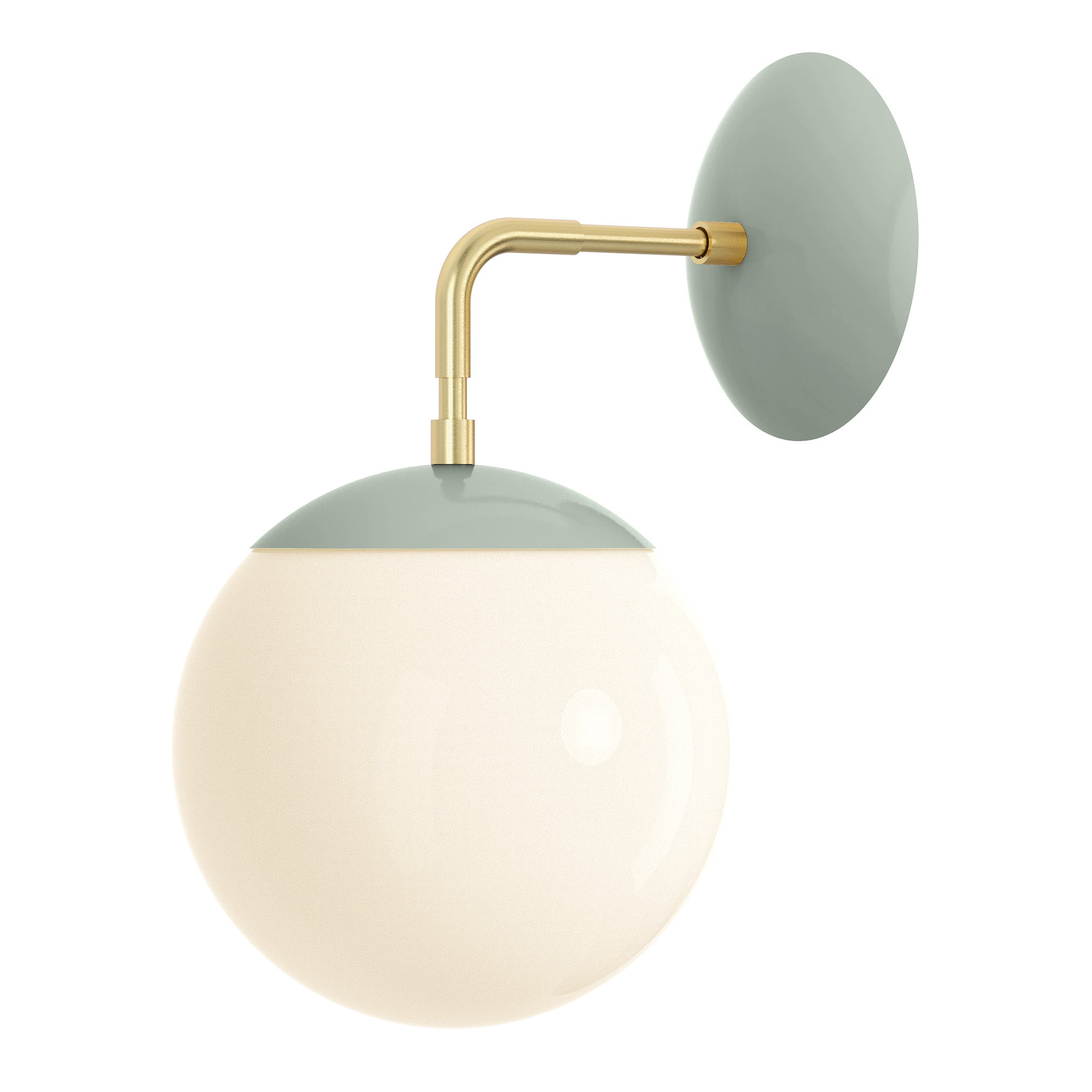 brass spa color cap sconce 8" dutton brown lighting