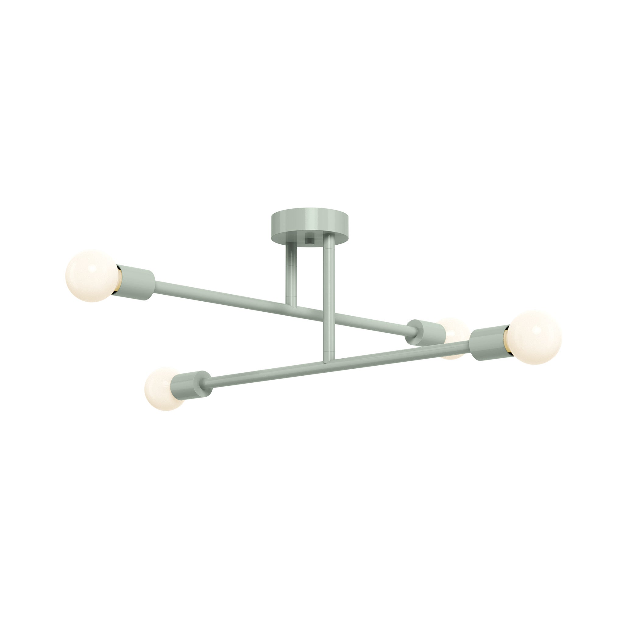 Spa green color Captain flush mount 29" Dutton Brown lighting