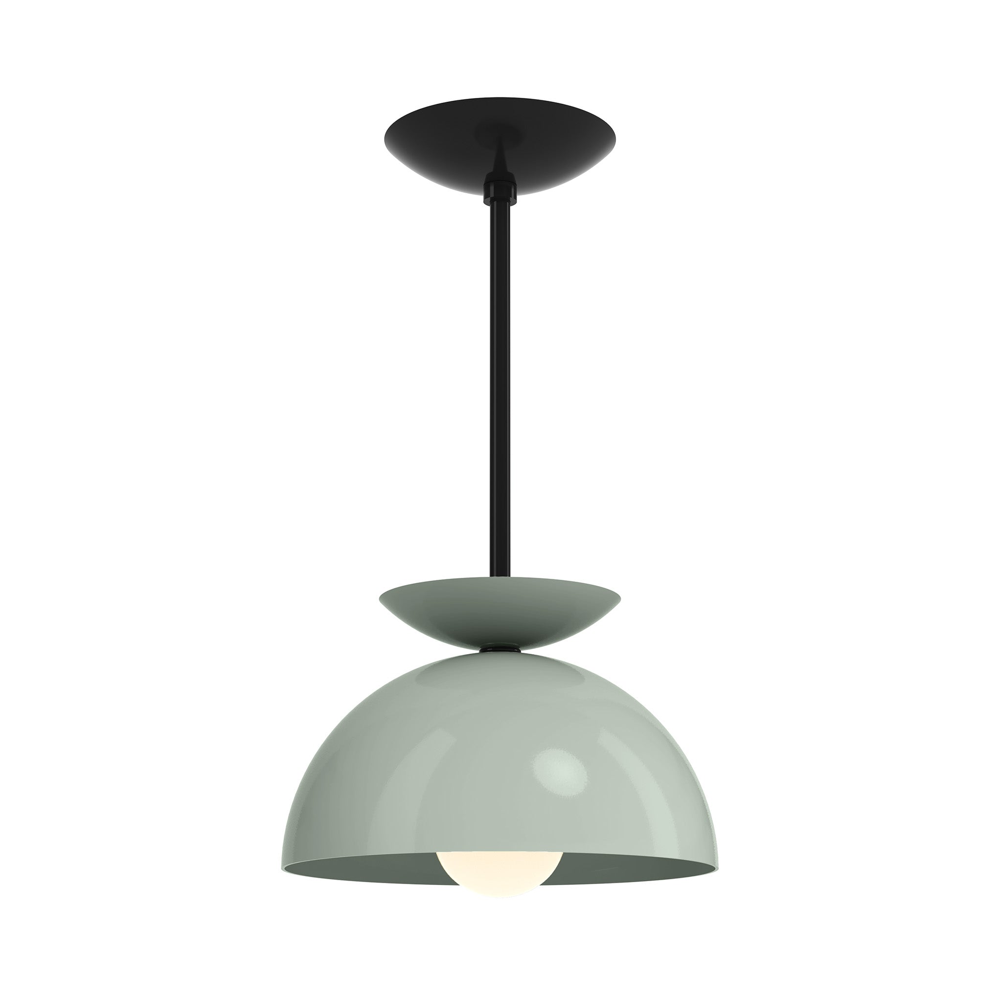black spa color echo pendant 10" dutton brown lighting