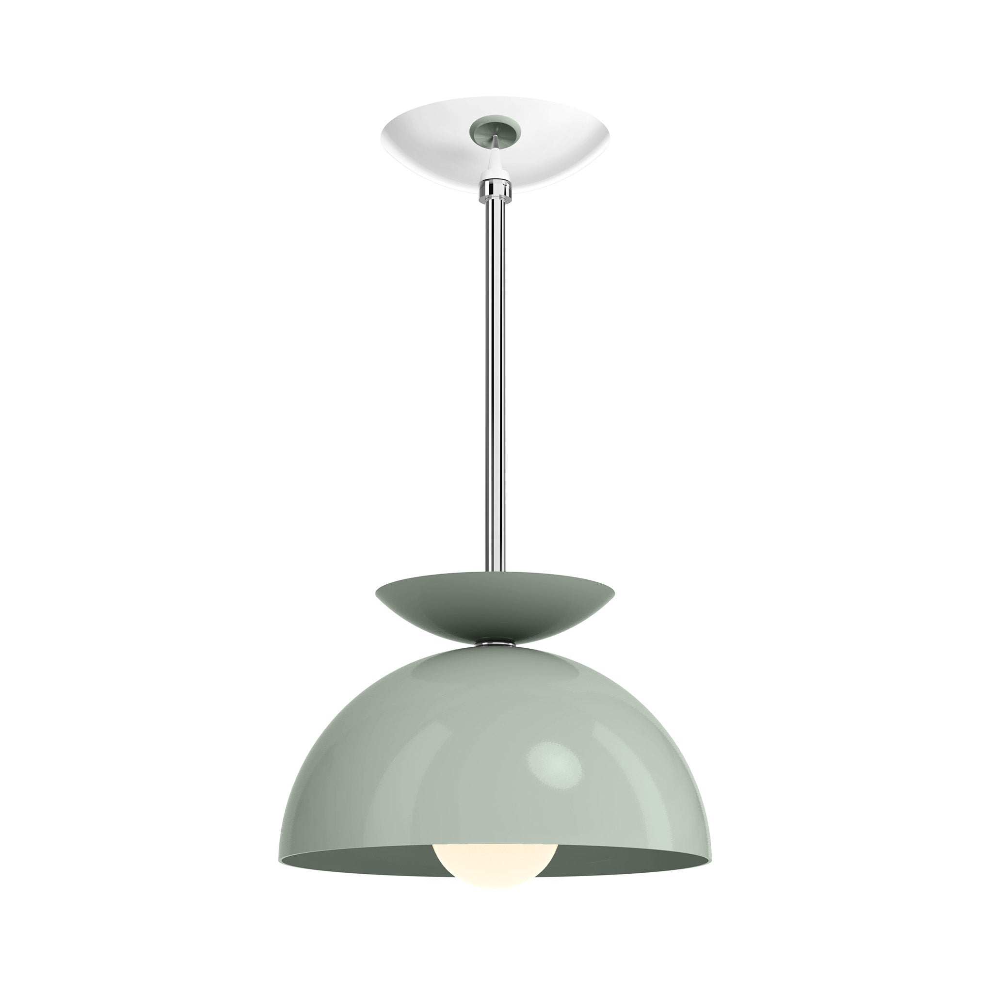 nickel spa color echo pendant 10" dutton brown lighting