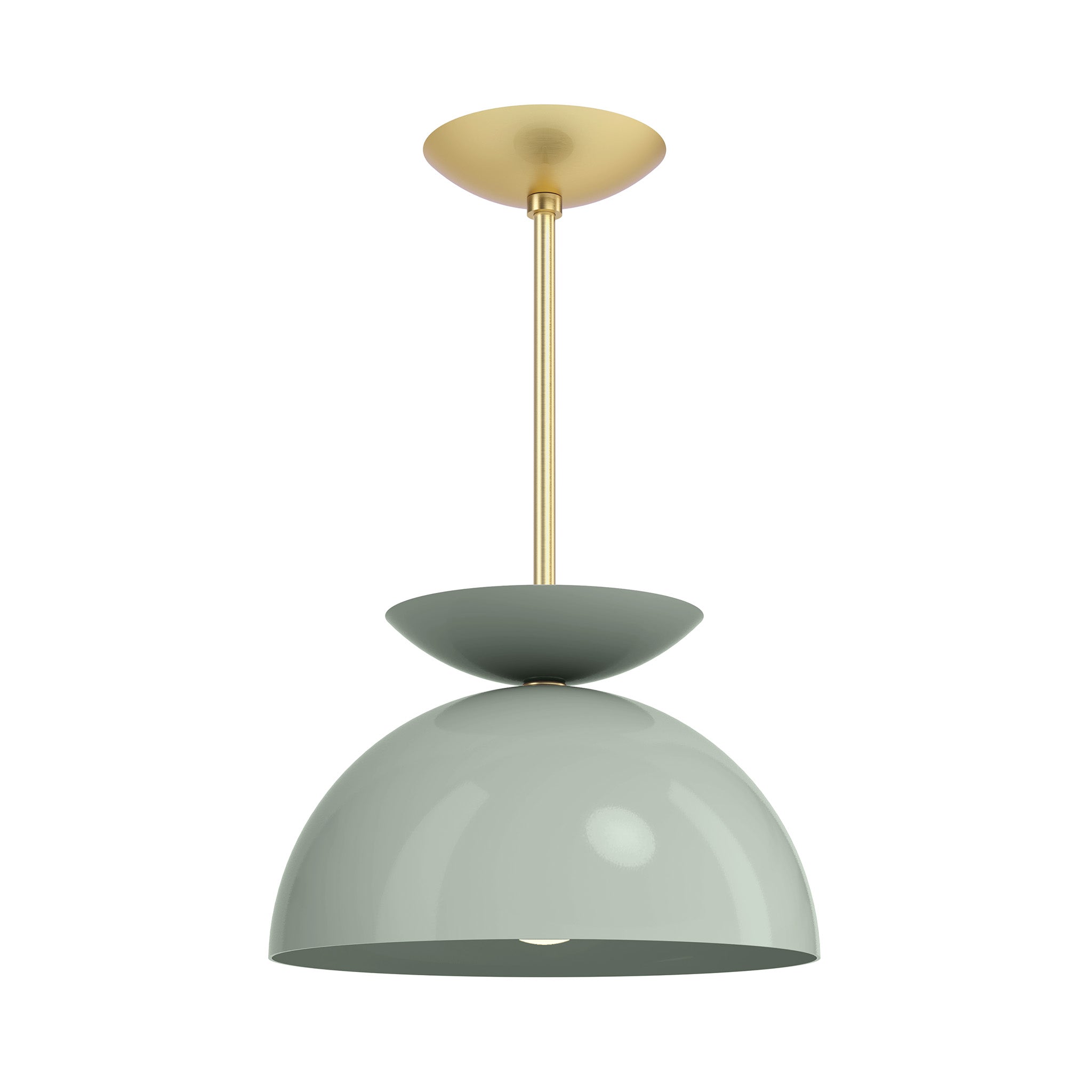brass spa color echo pendant 12" dutton brown lighting
