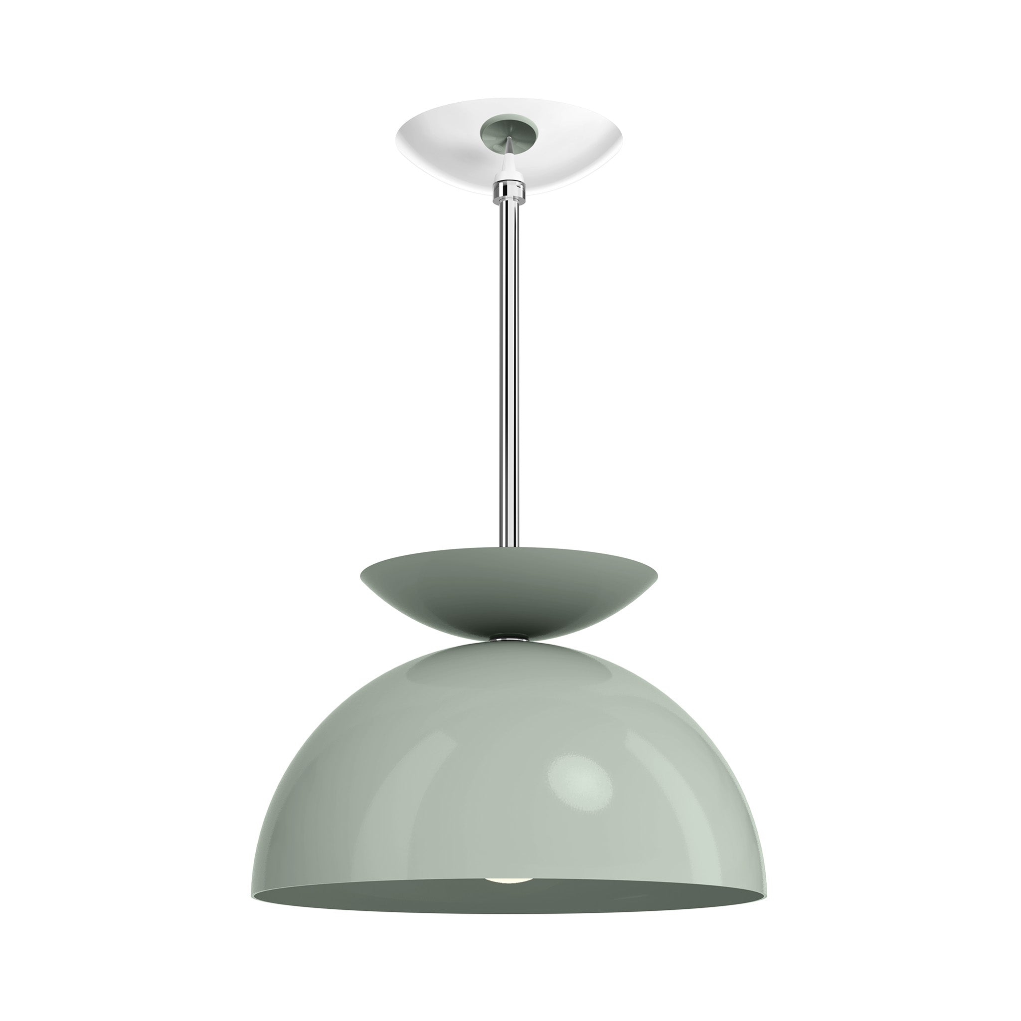 nickel spa color echo pendant 12" dutton brown lighting