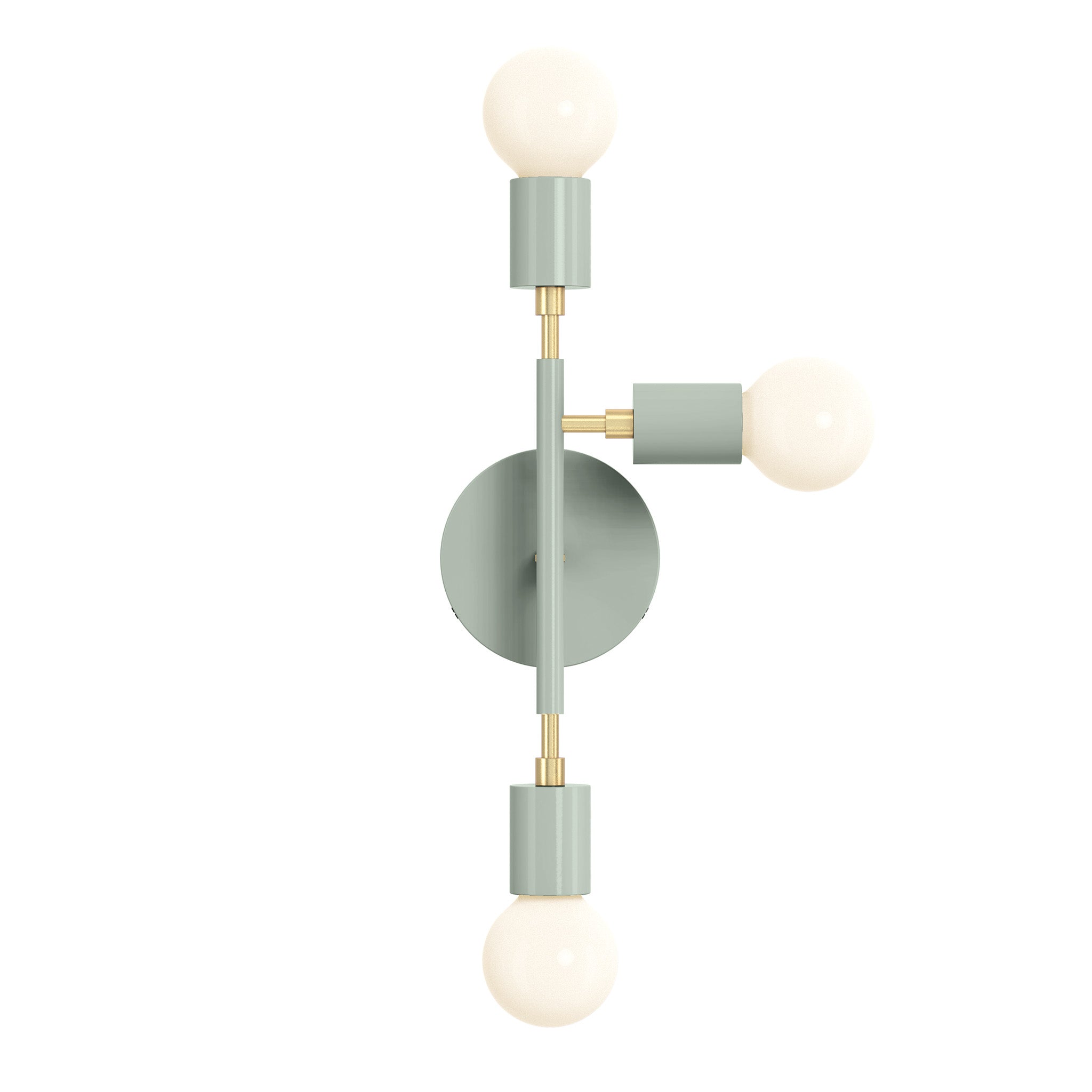 Brass and spa green color Elite sconce right Dutton Brown lighting