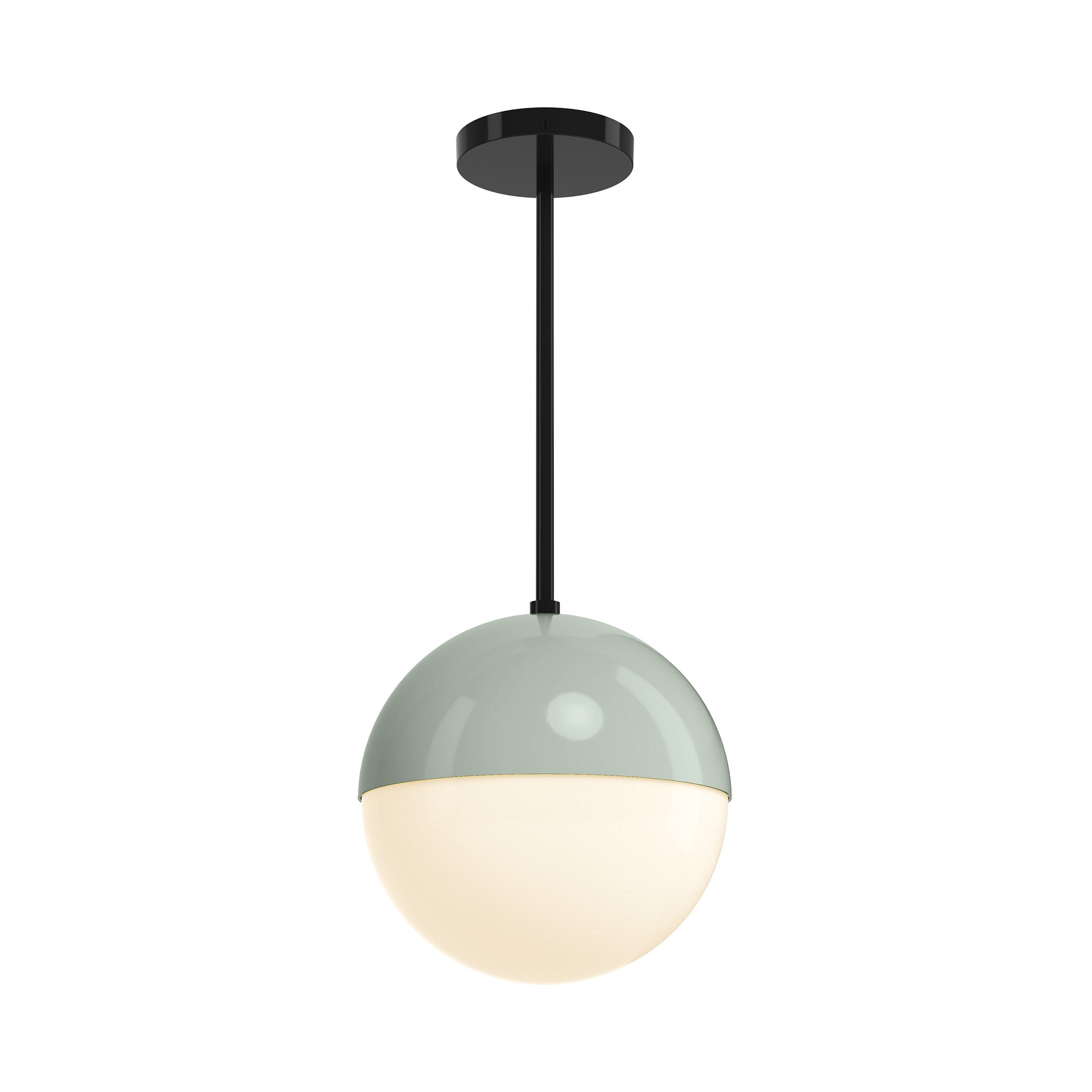 black and spa lure globe pendant 10 inch dutton brown lighting