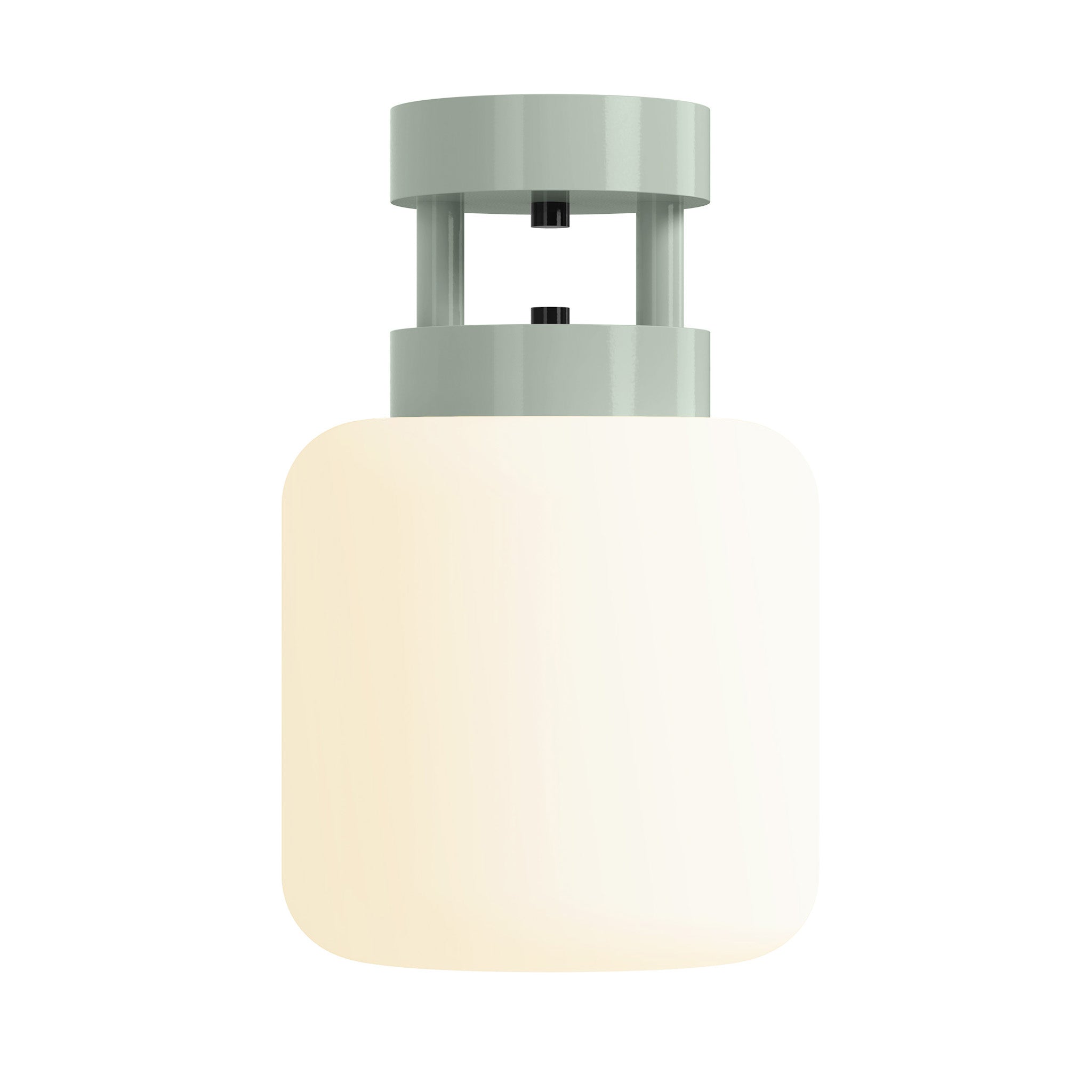 black spa maxo color flush mount 8" dutton brown lighting