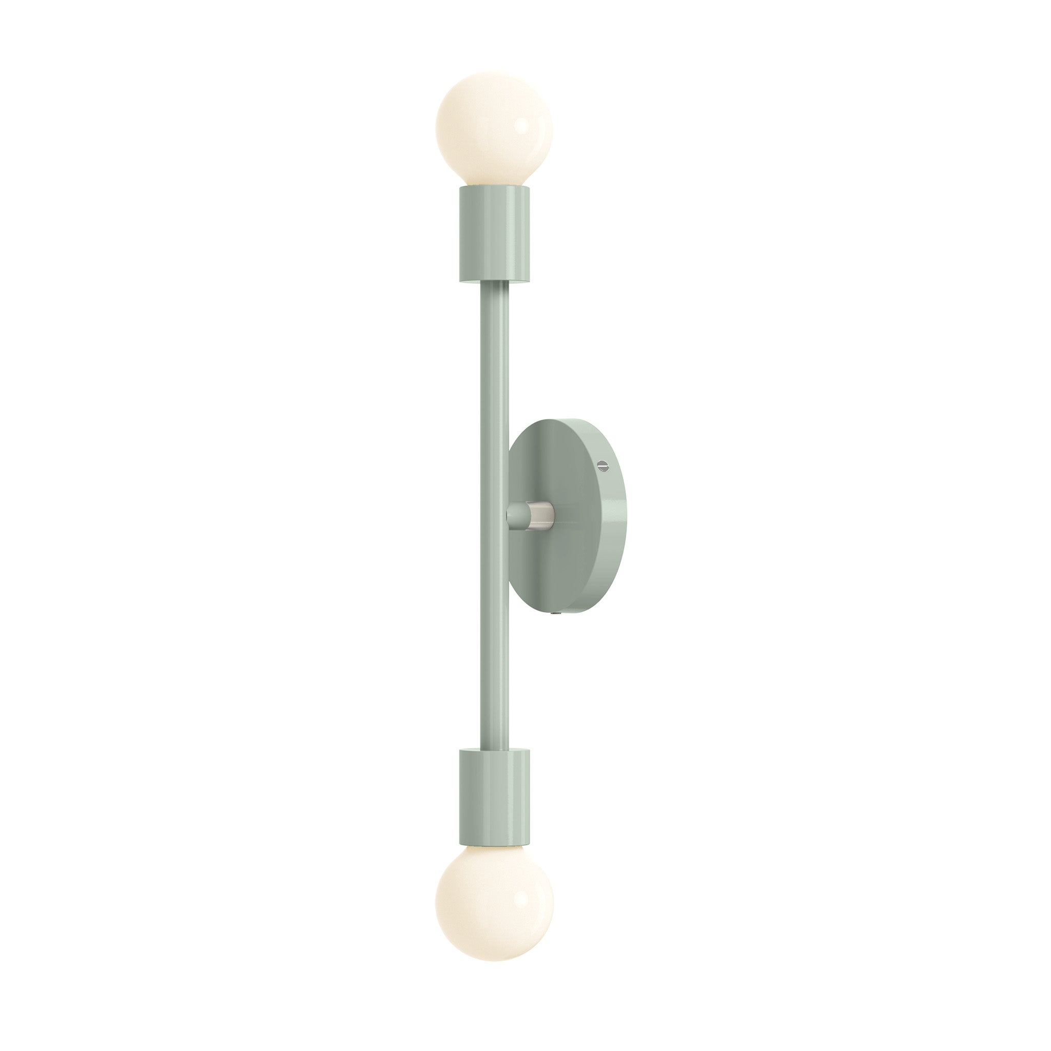 Nickel and spa pilot wall sconce 17" dutton brown lighting