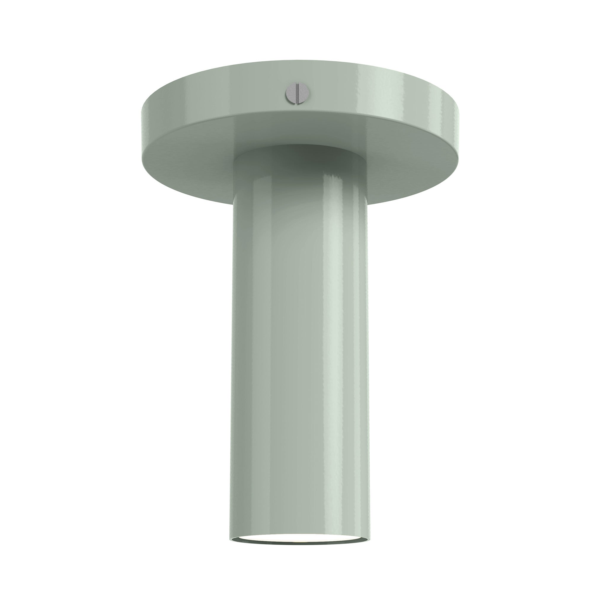 Nickel spa color Reader flush mount Dutton Brown lighting