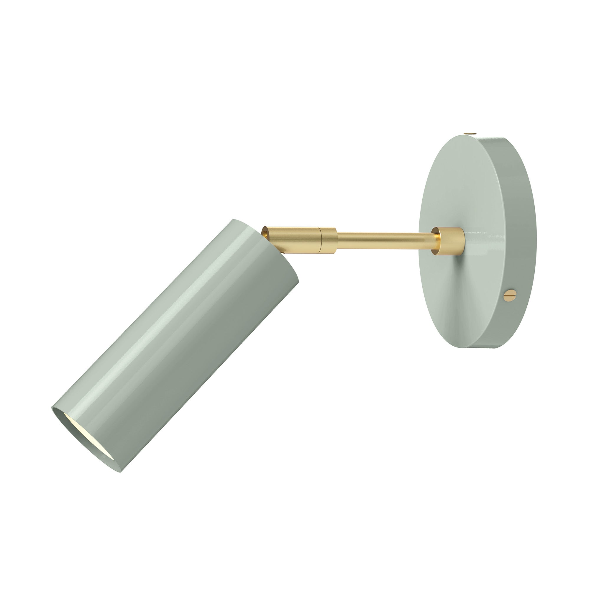 brass and spa green 3" rod Color Reader Sconce Dutton Brown