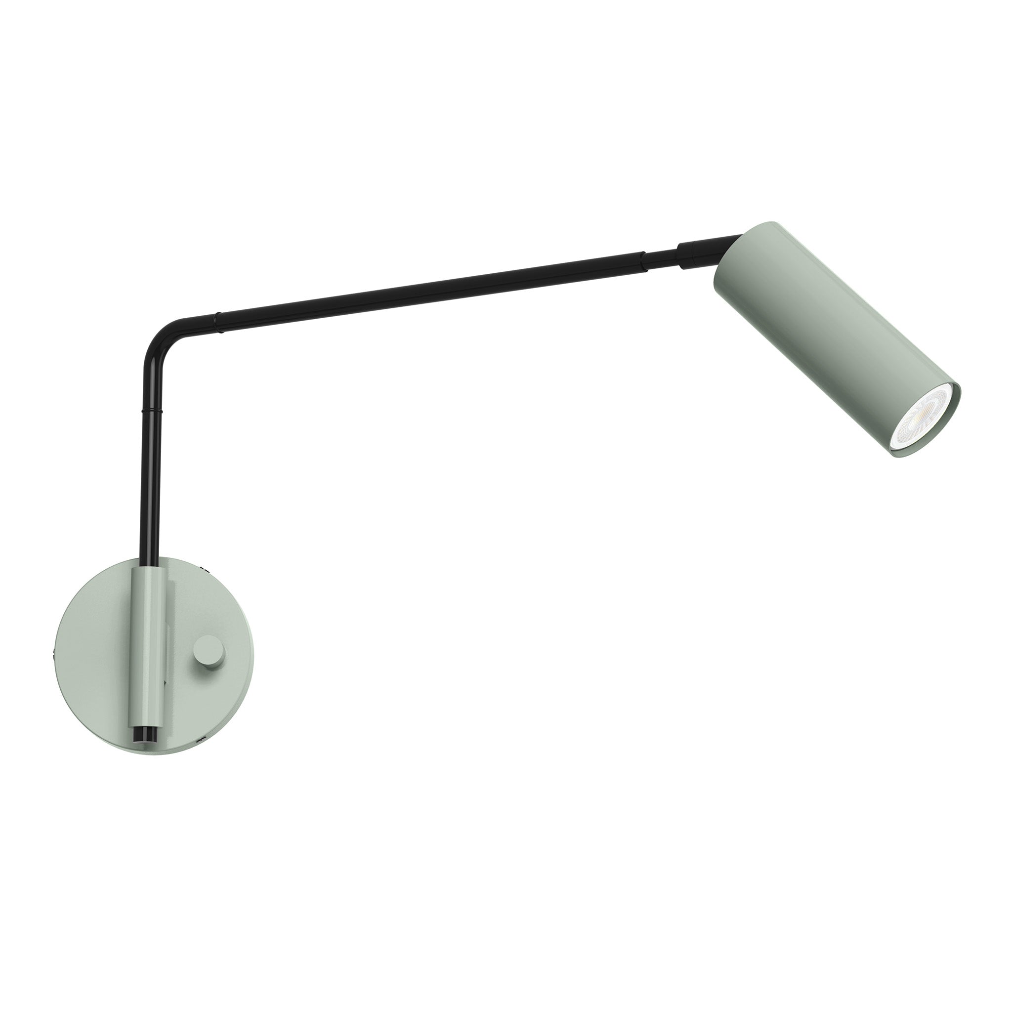black spa color reader swing arm sconce - 17" arm dutton brown lighting