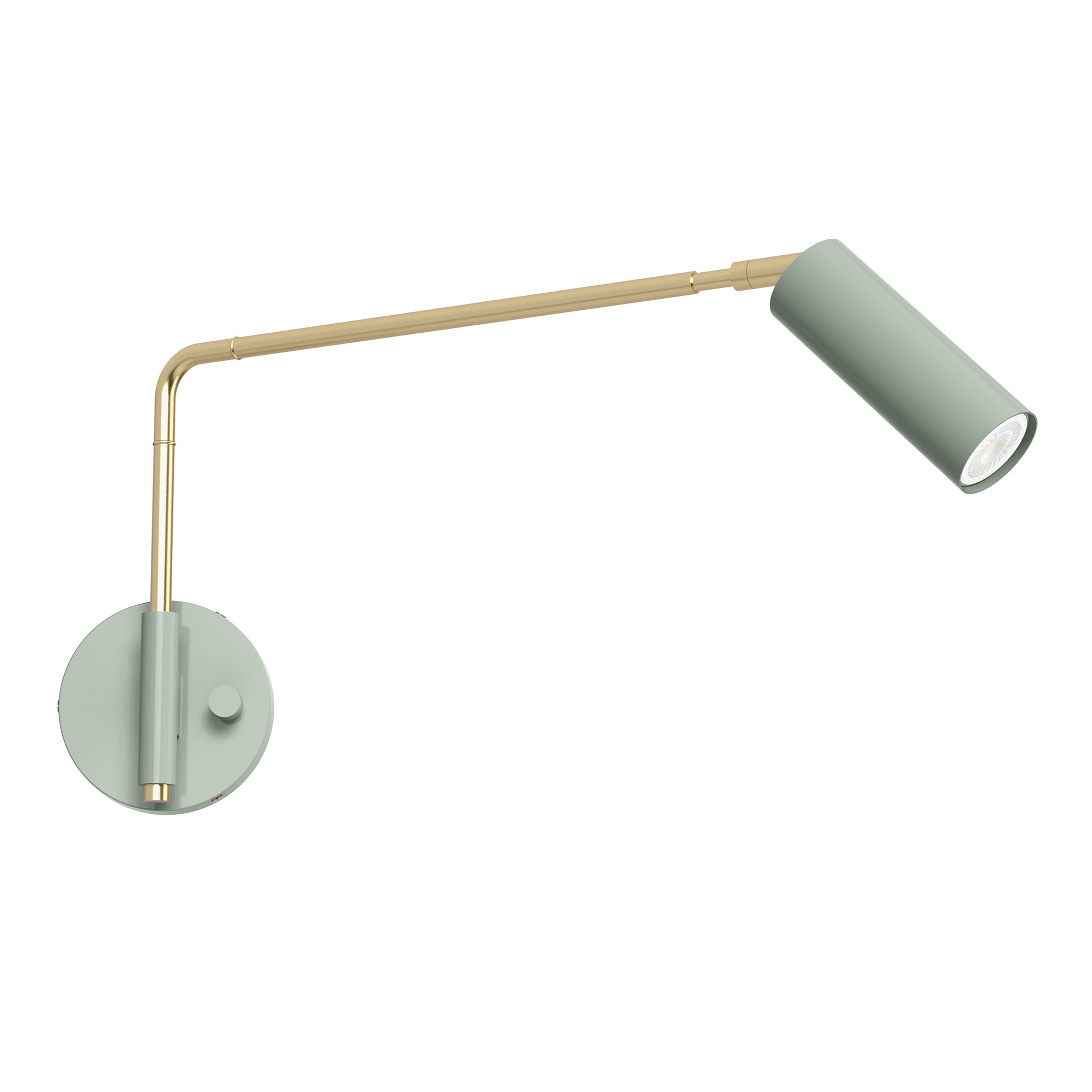 brass spa color reader swing arm sconce - 17" arm dutton brown lighting