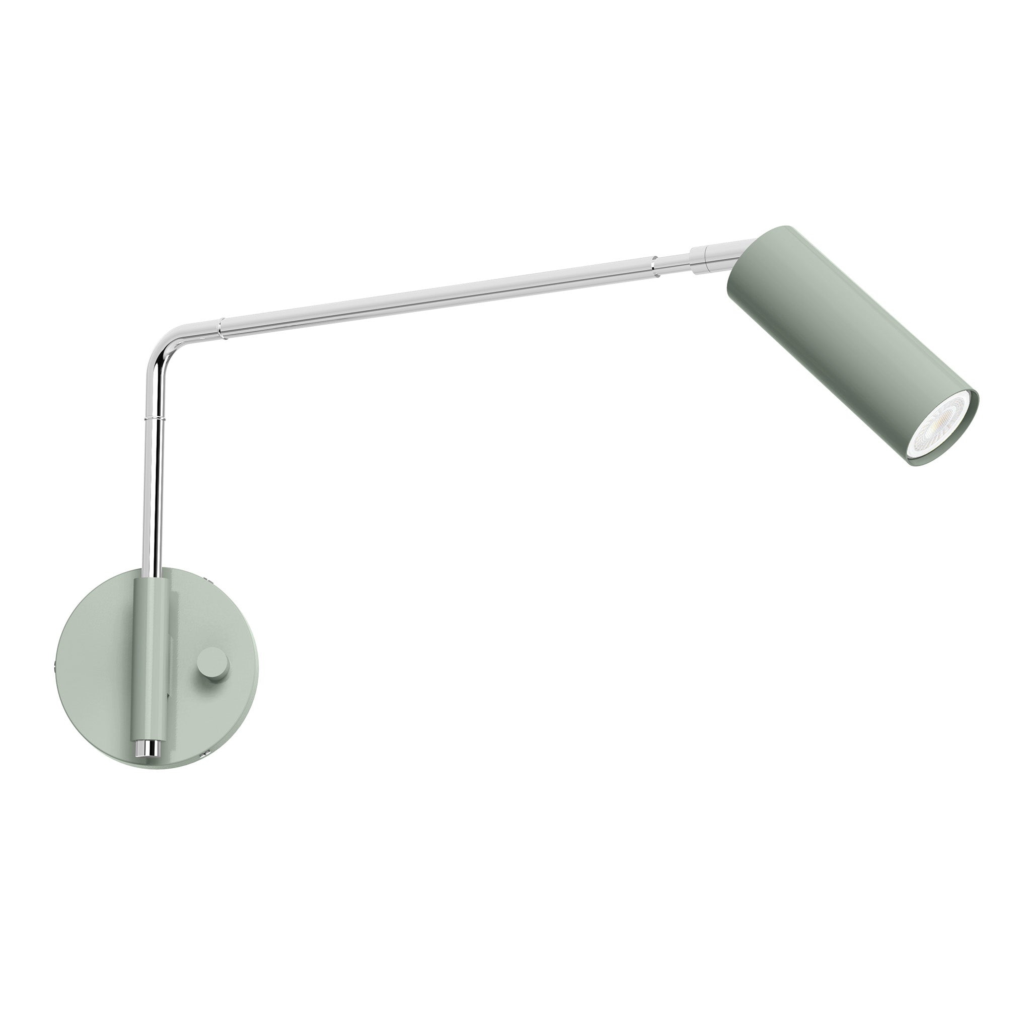 nickel spa color reader swing arm sconce - 17" arm dutton brown lighting