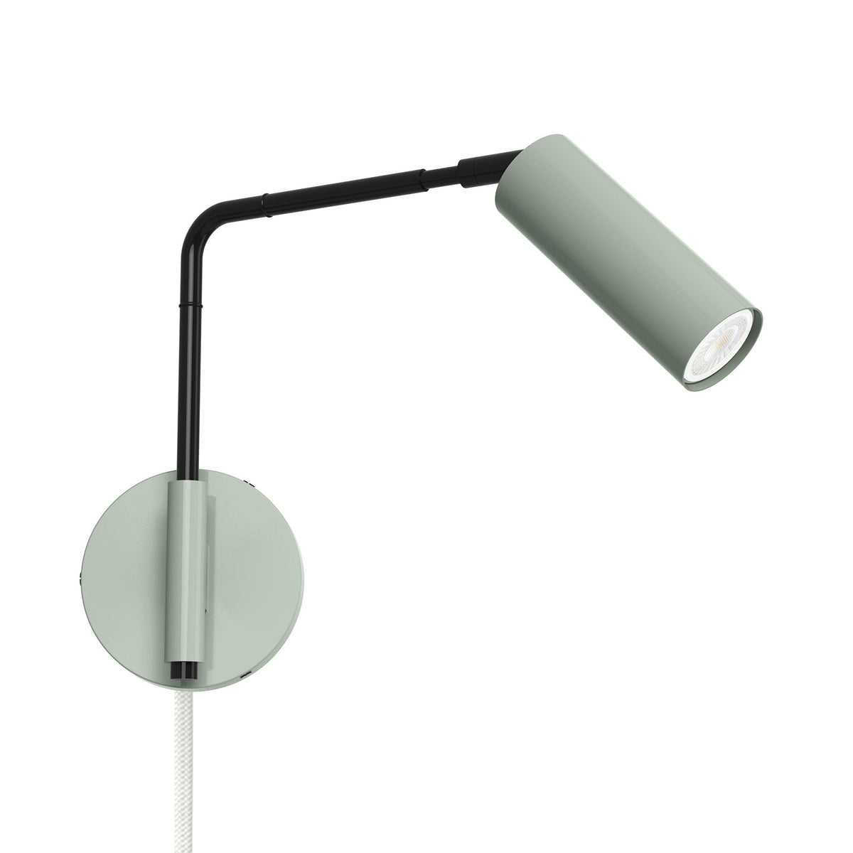 black spa color reader swing arm plug-in sconce - 9" arm dutton brown lighting