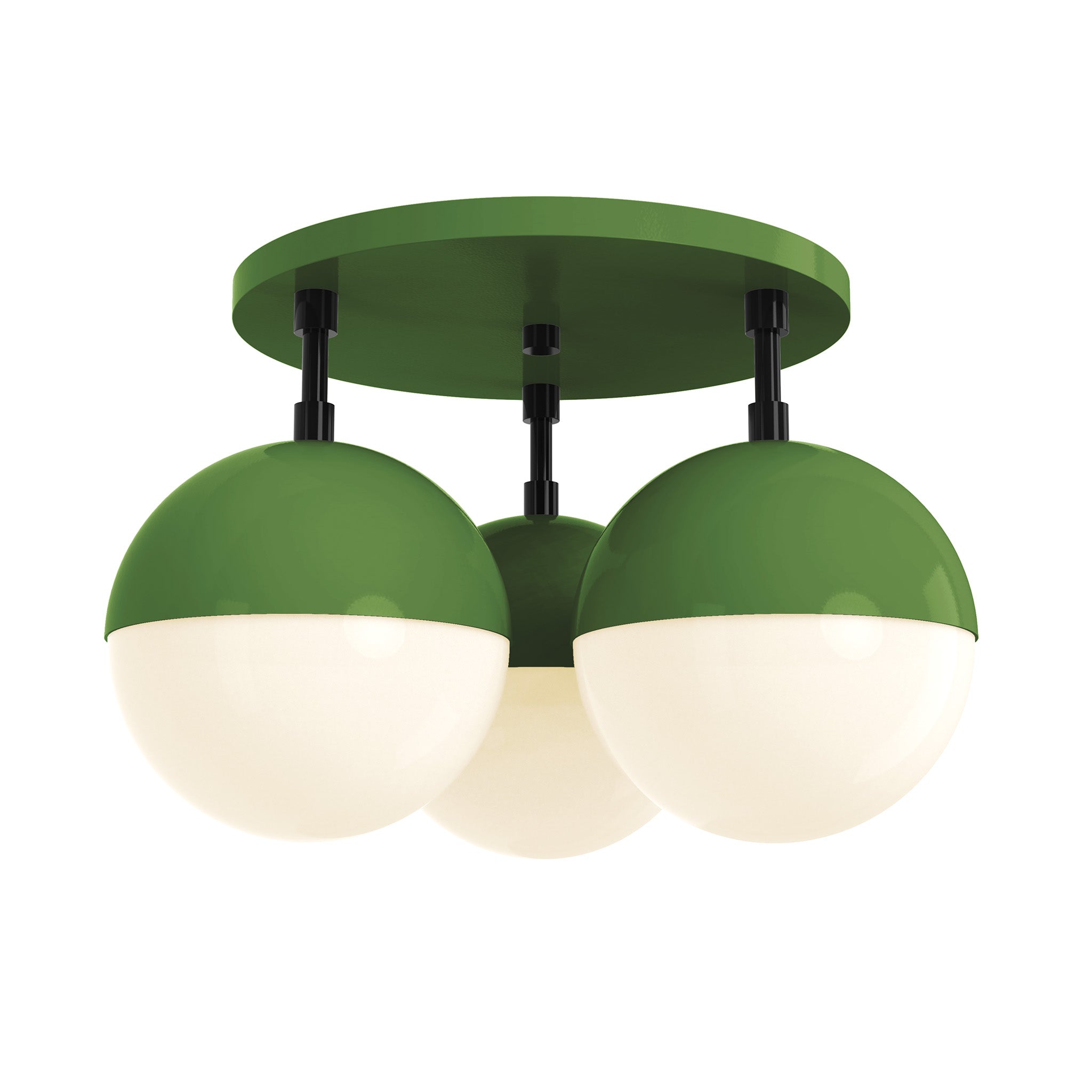 black python green color ballsy flush mount dutton brown lighting