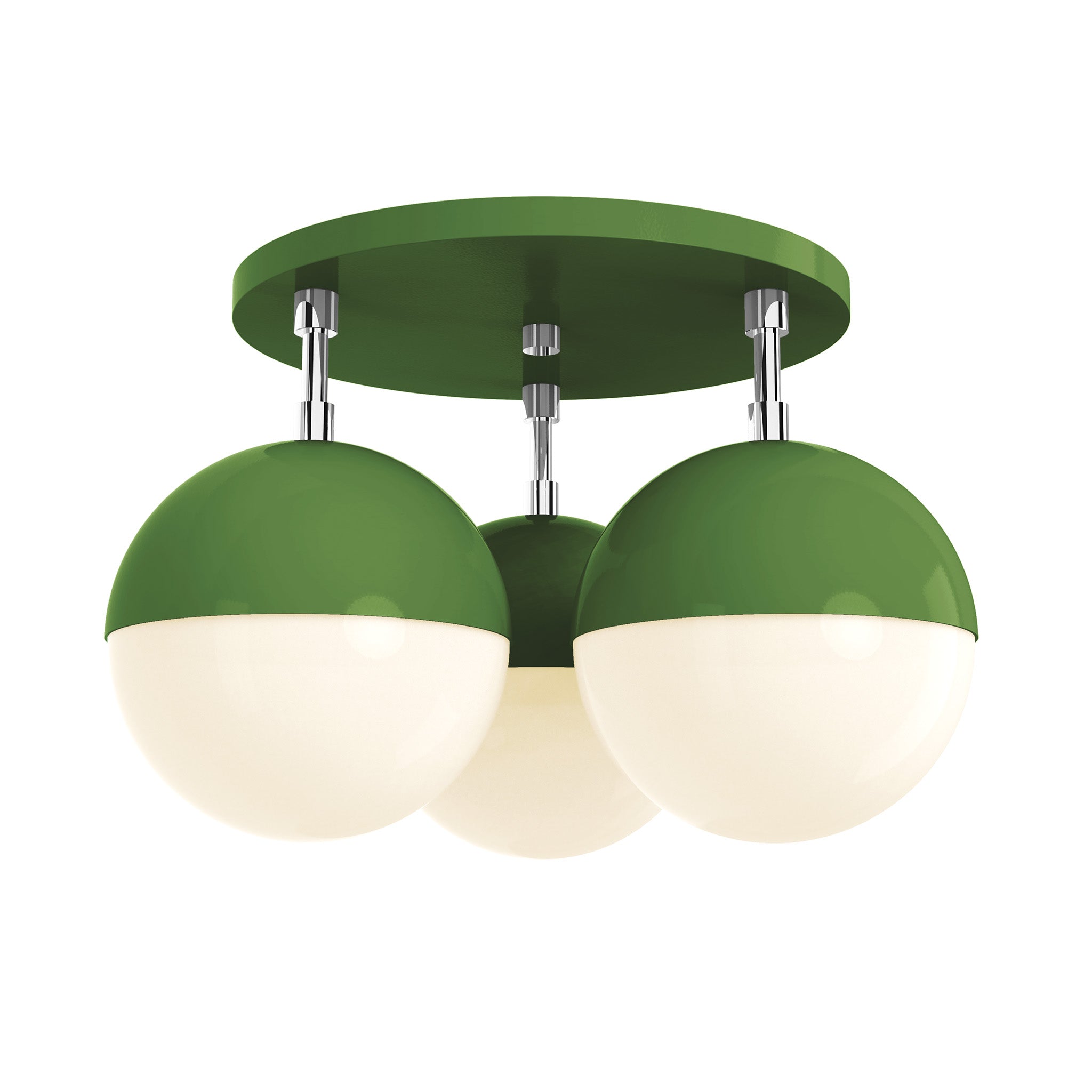 nickel python green color ballsy flush mount dutton brown lighting