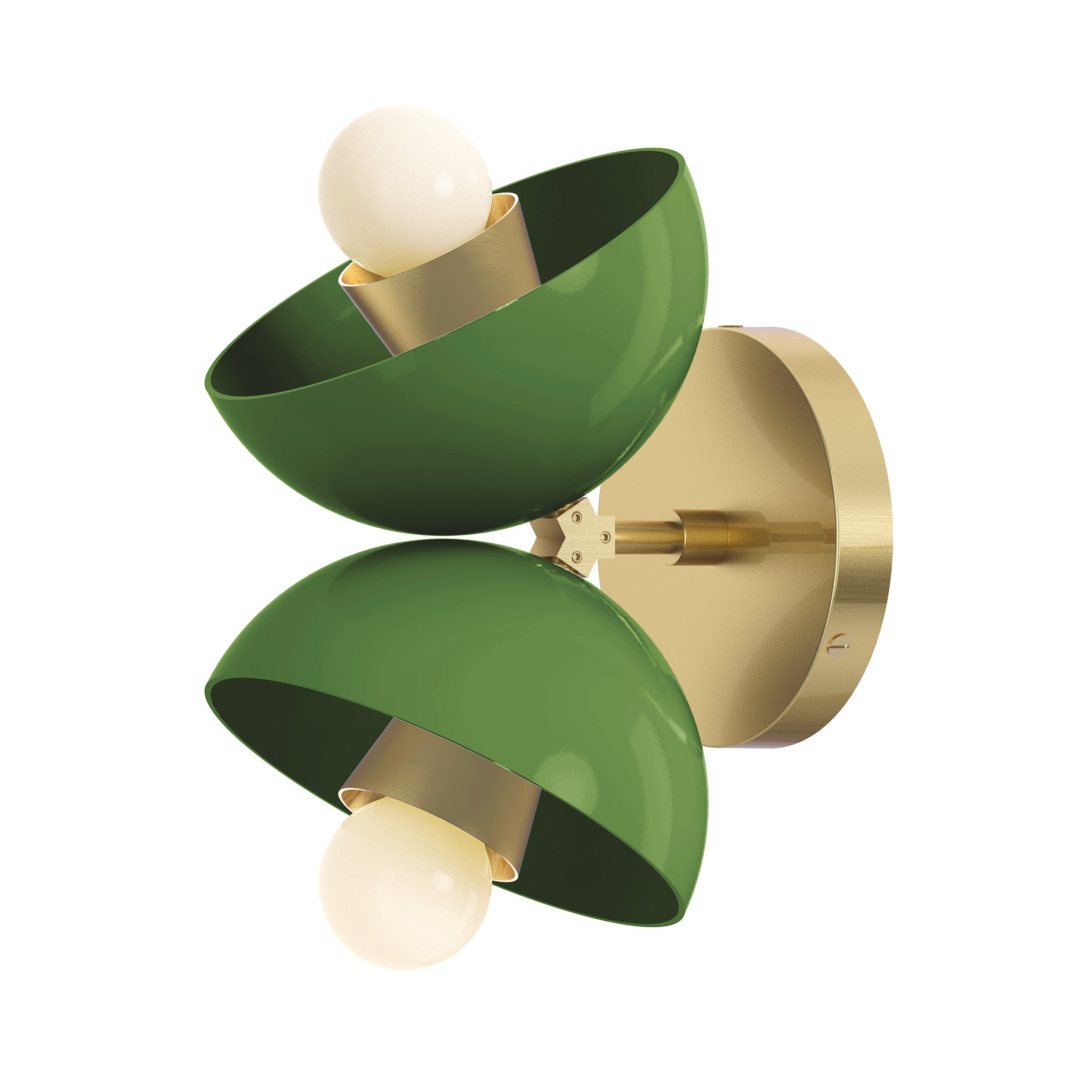 brass python green color beso sconce dutton brown lighting
