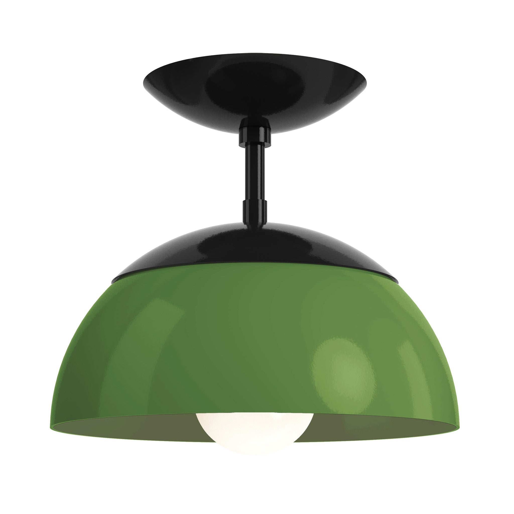 black python green color cadbury flush mount 10" dutton brown lighting
