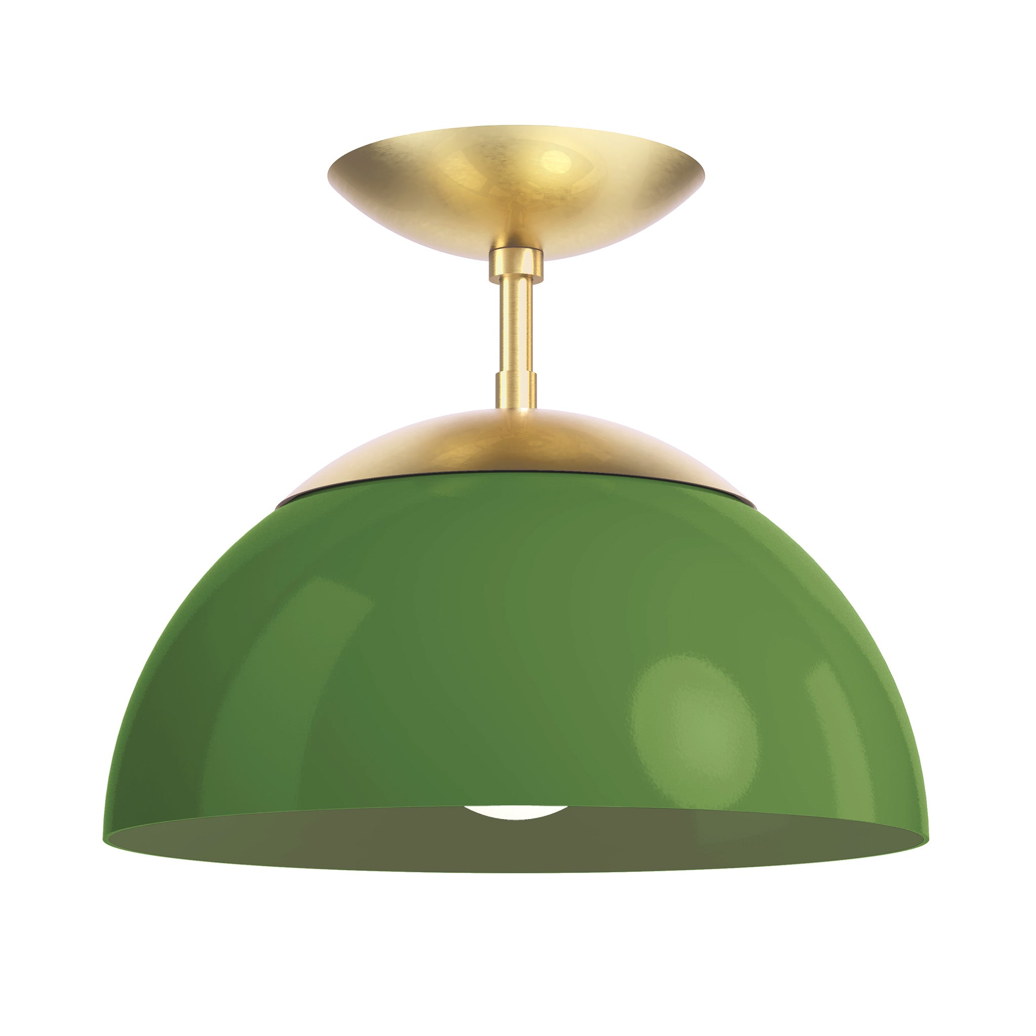 brass python green color cadbury flush mount 12" dutton brown lighting