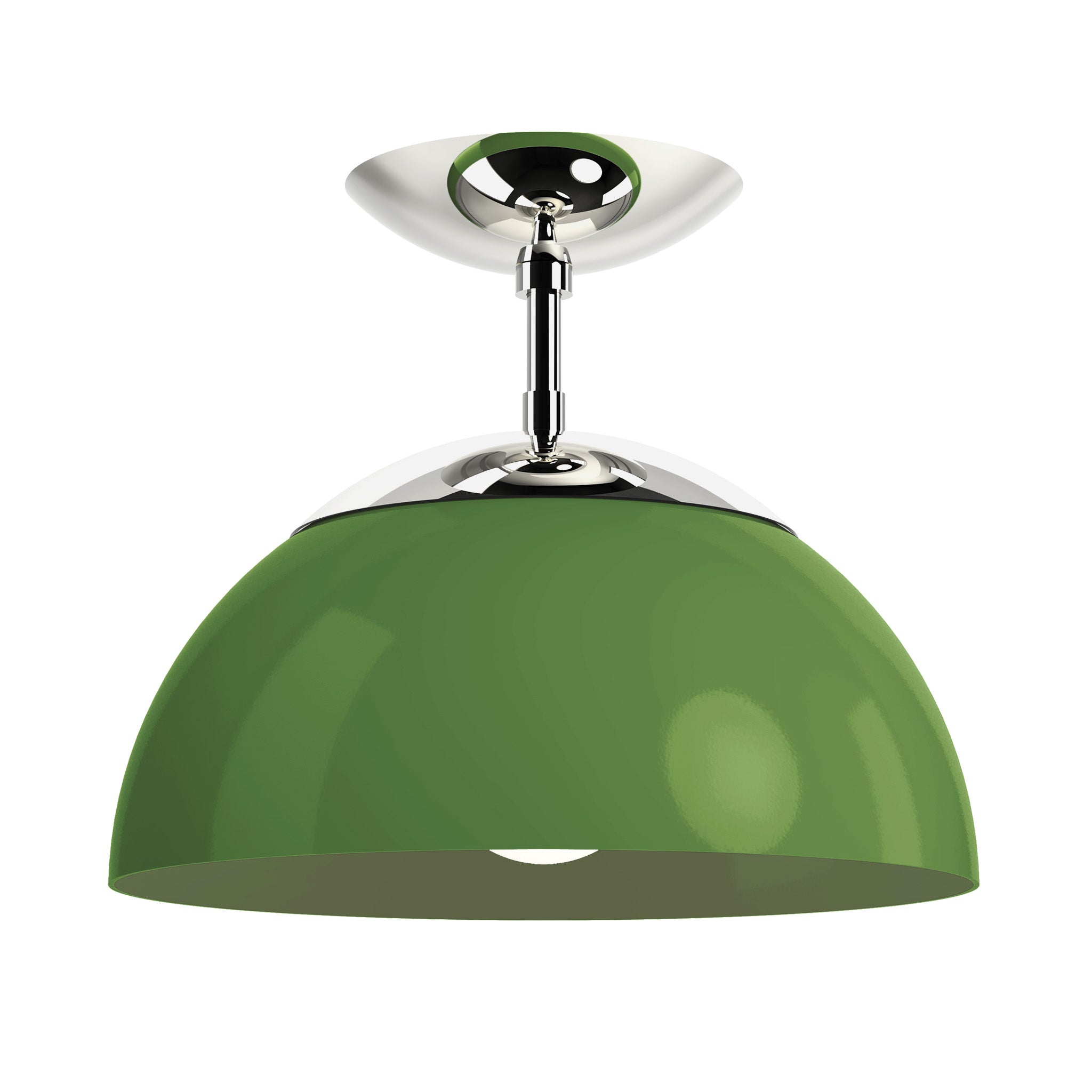 nickel python green color cadbury flush mount 12" dutton brown lighting