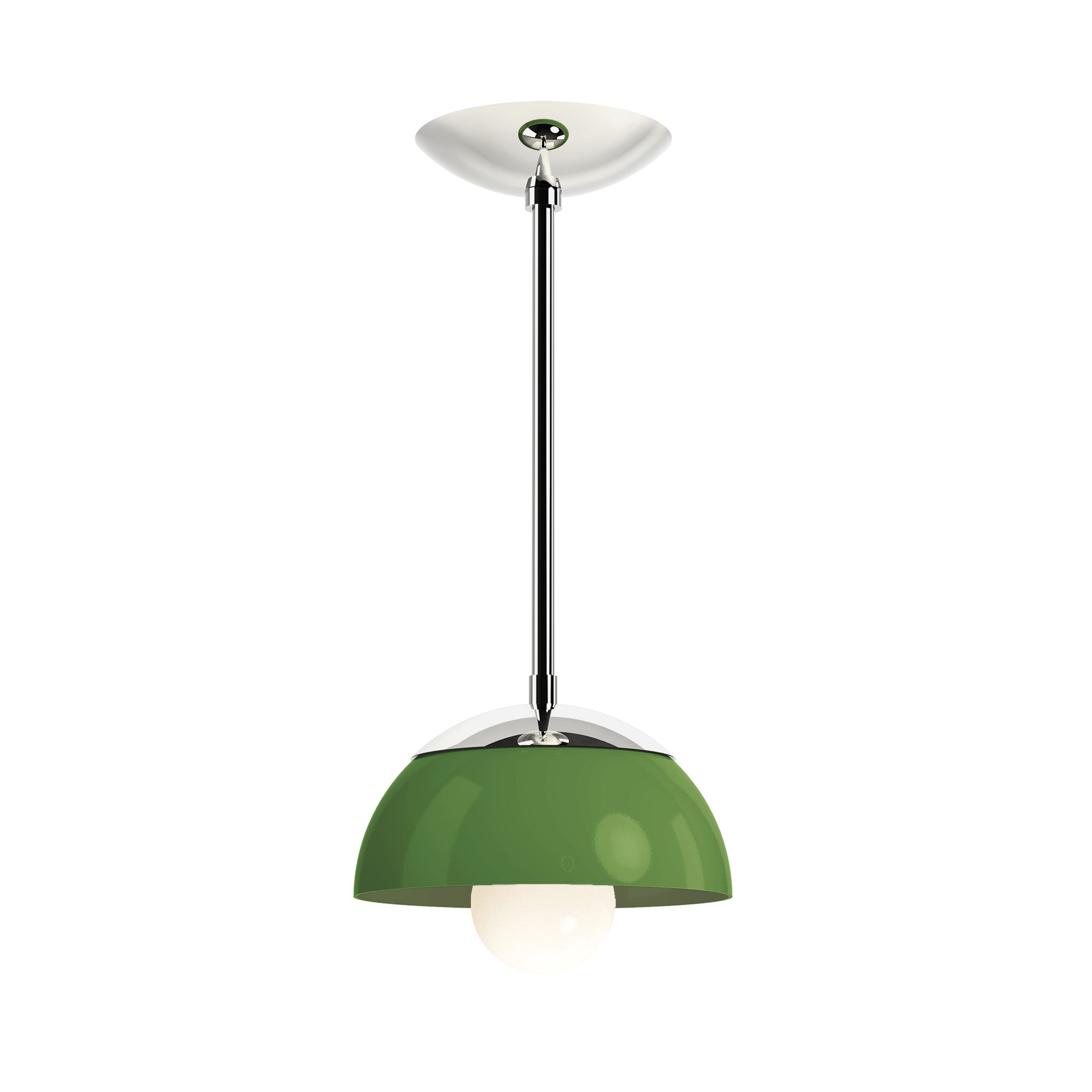 nickel python green color cadbury pendant 8" dutton brown lighting