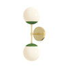 Color Cap Double Sconce 6"