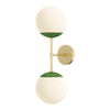 Color Cap Double Sconce 6"