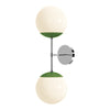 Color Cap Double Sconce 8"
