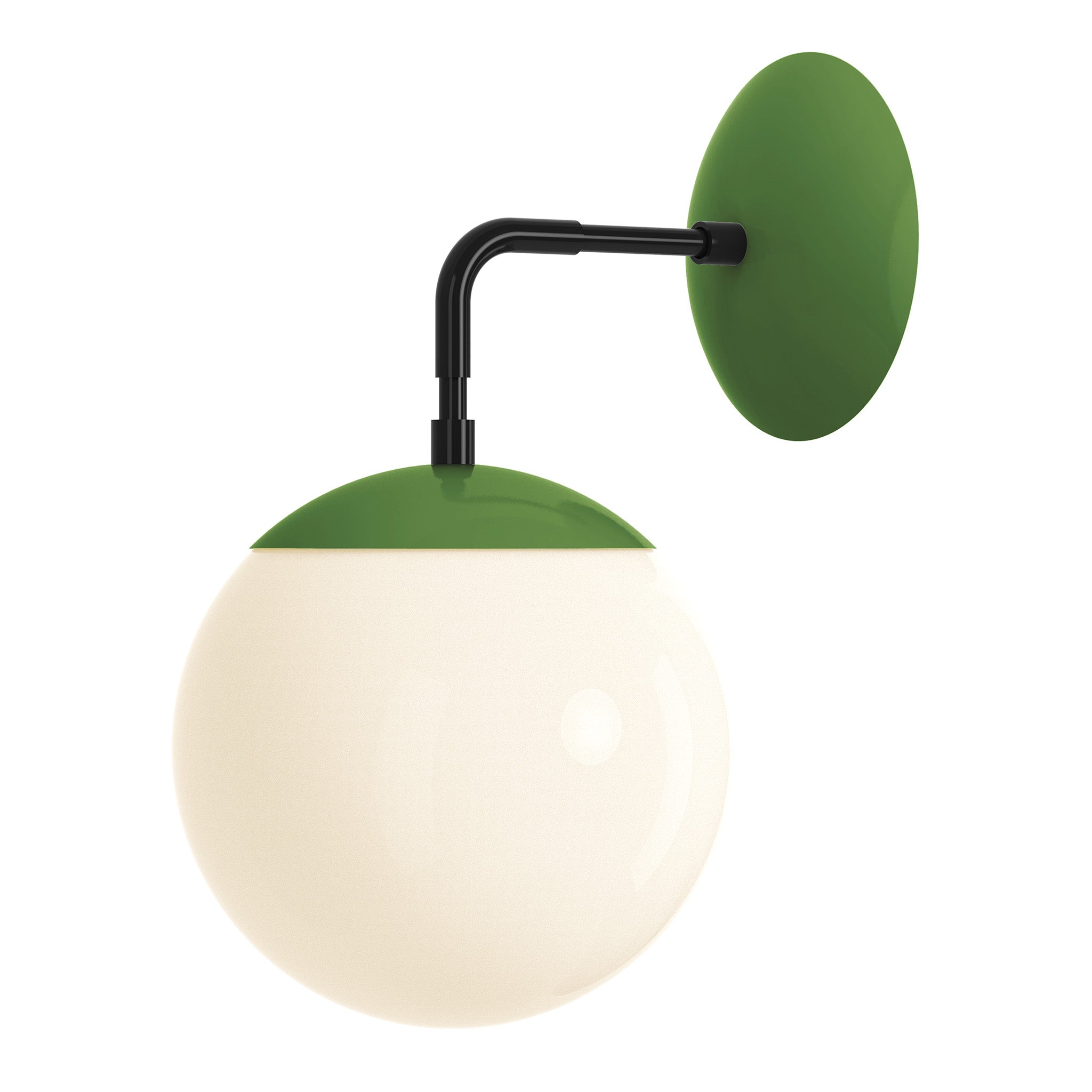 black python green color cap sconce 8" dutton brown lighting
