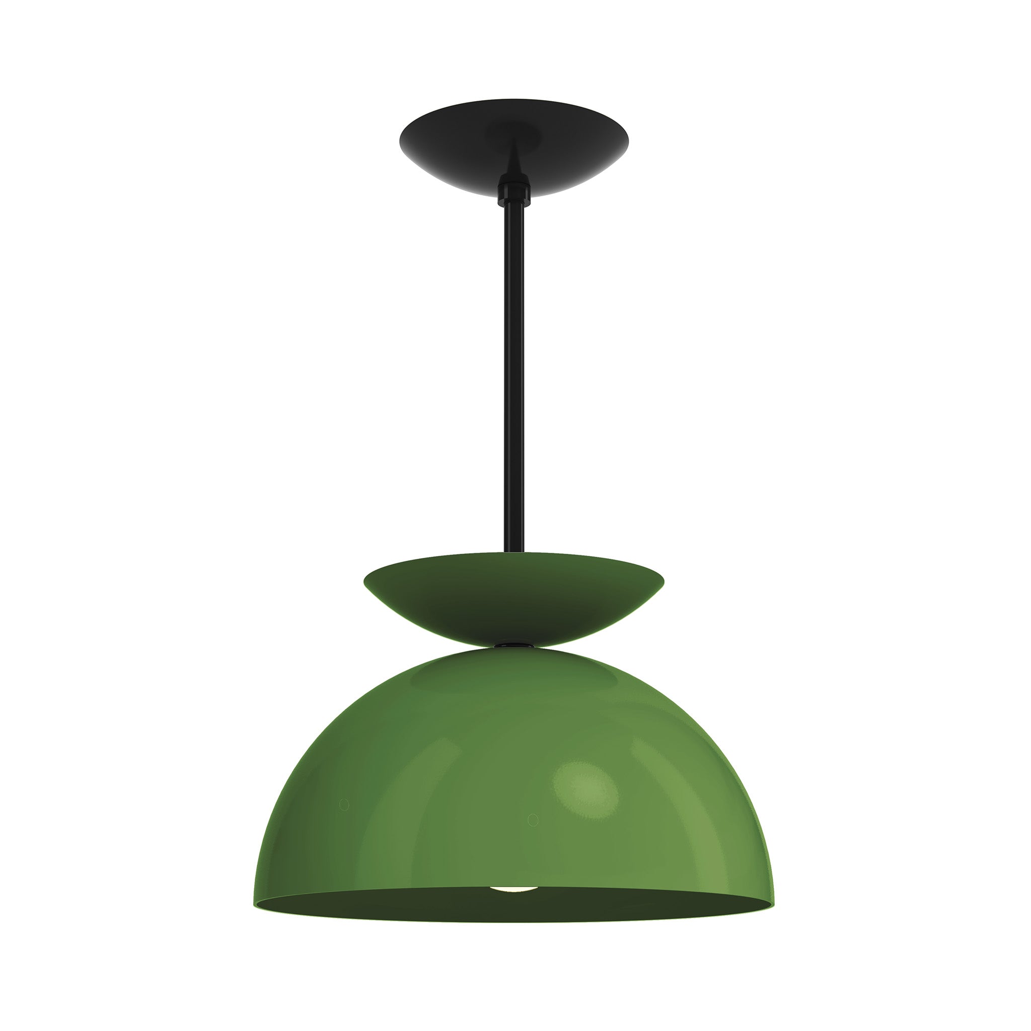 black python green color echo pendant 12" dutton brown lighting