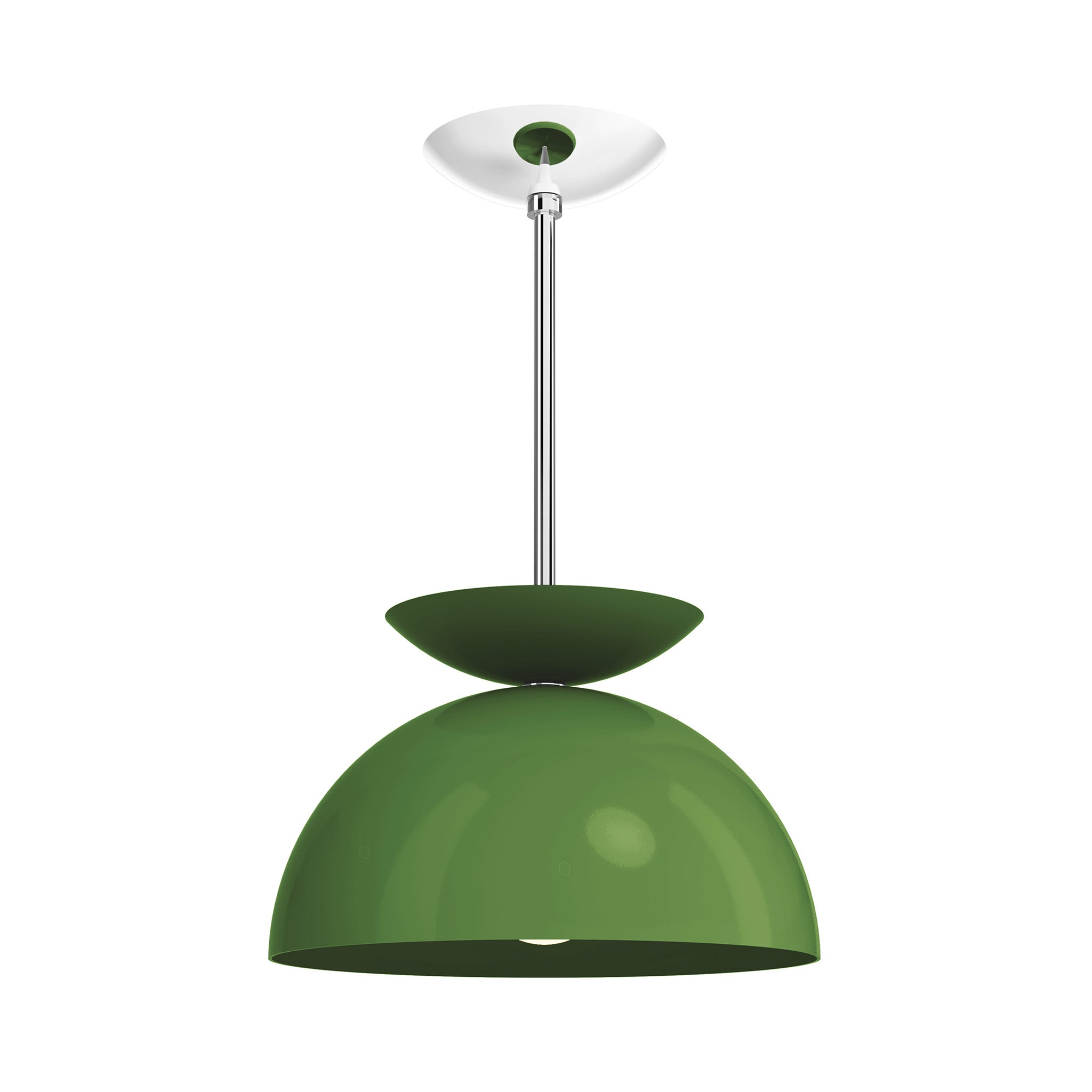 nickel python green color echo pendant 12" dutton brown lighting
