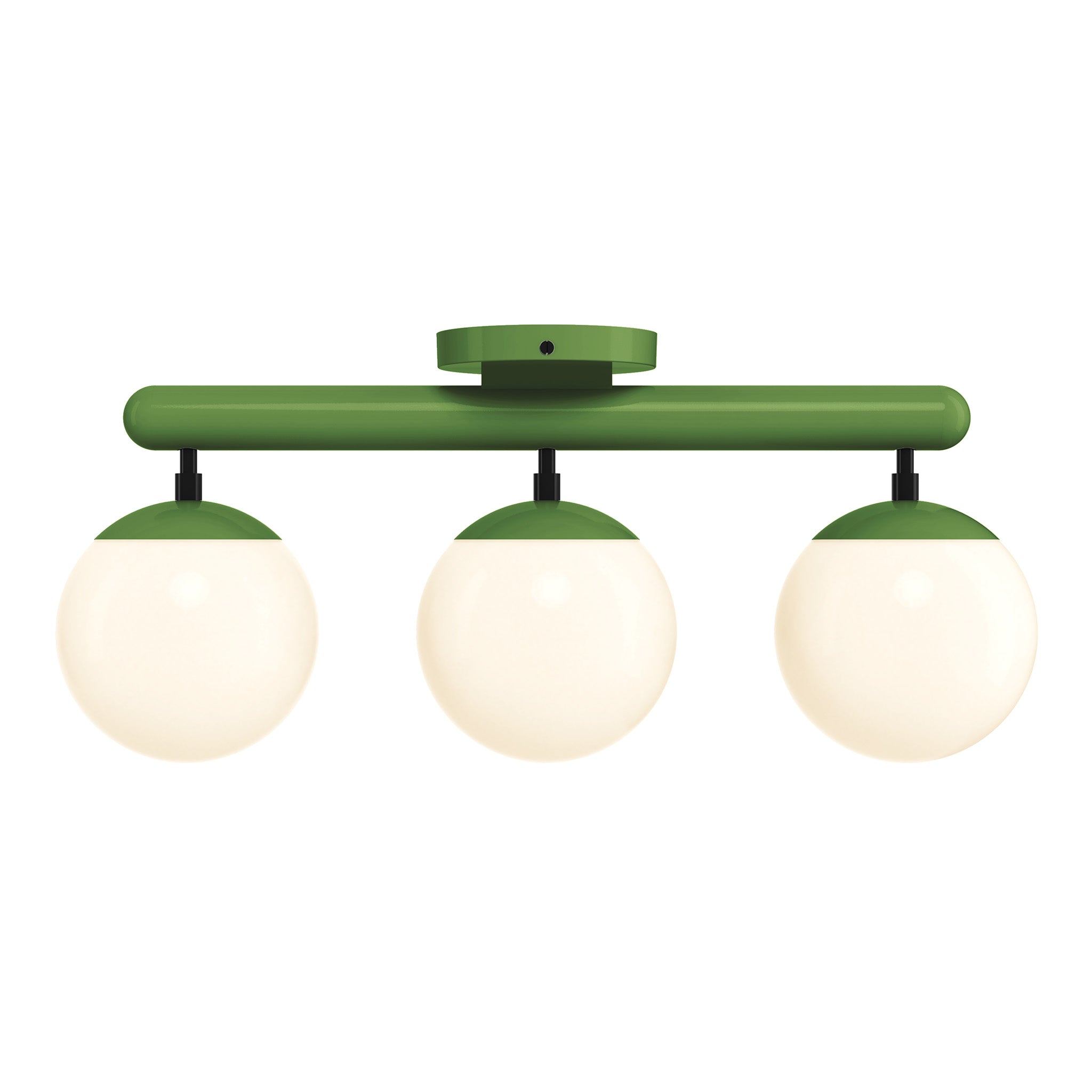 black python green color icon 3 flush mount dutton brown lighting