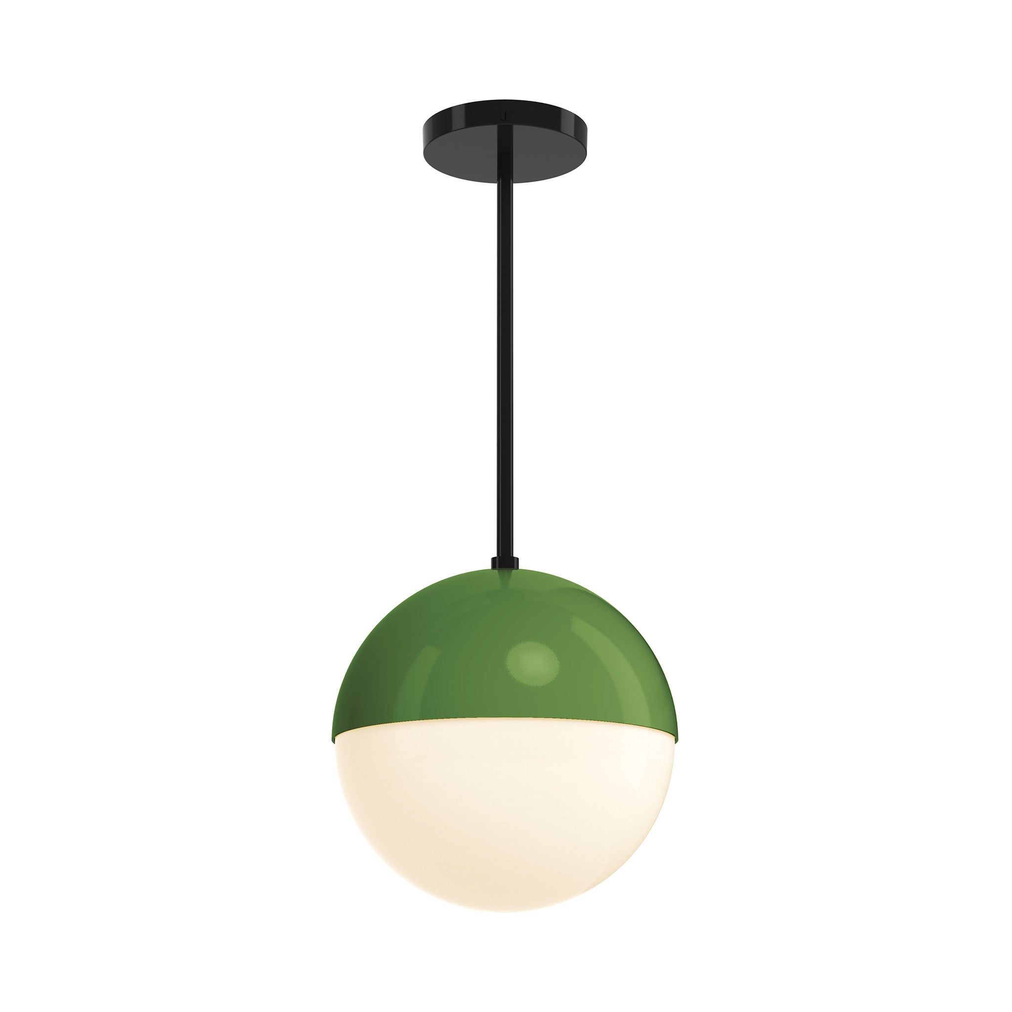 black and python green lure globe pendant 10 inch dutton brown lighting