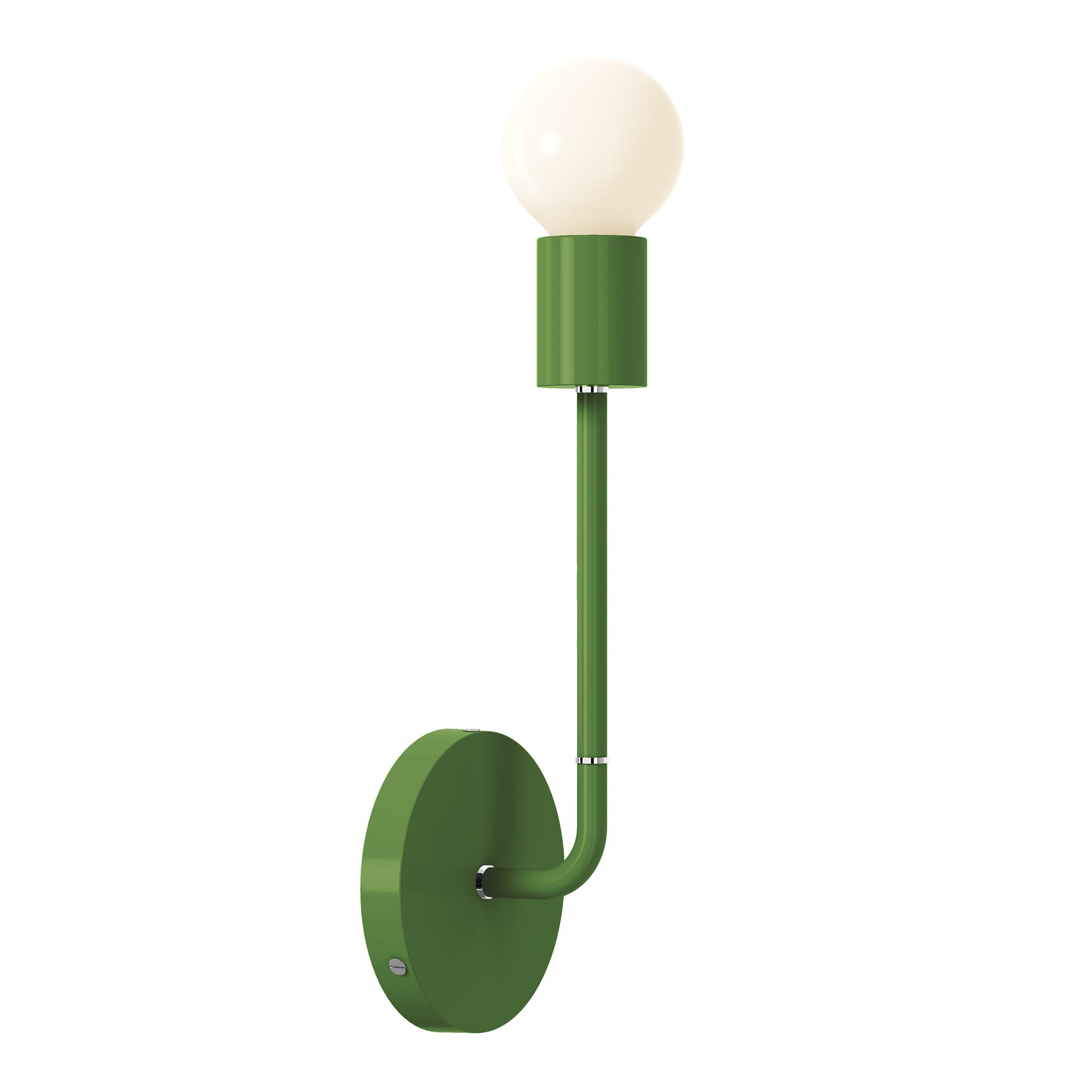 nickel python green color tall snug sconce dutton brown lighting