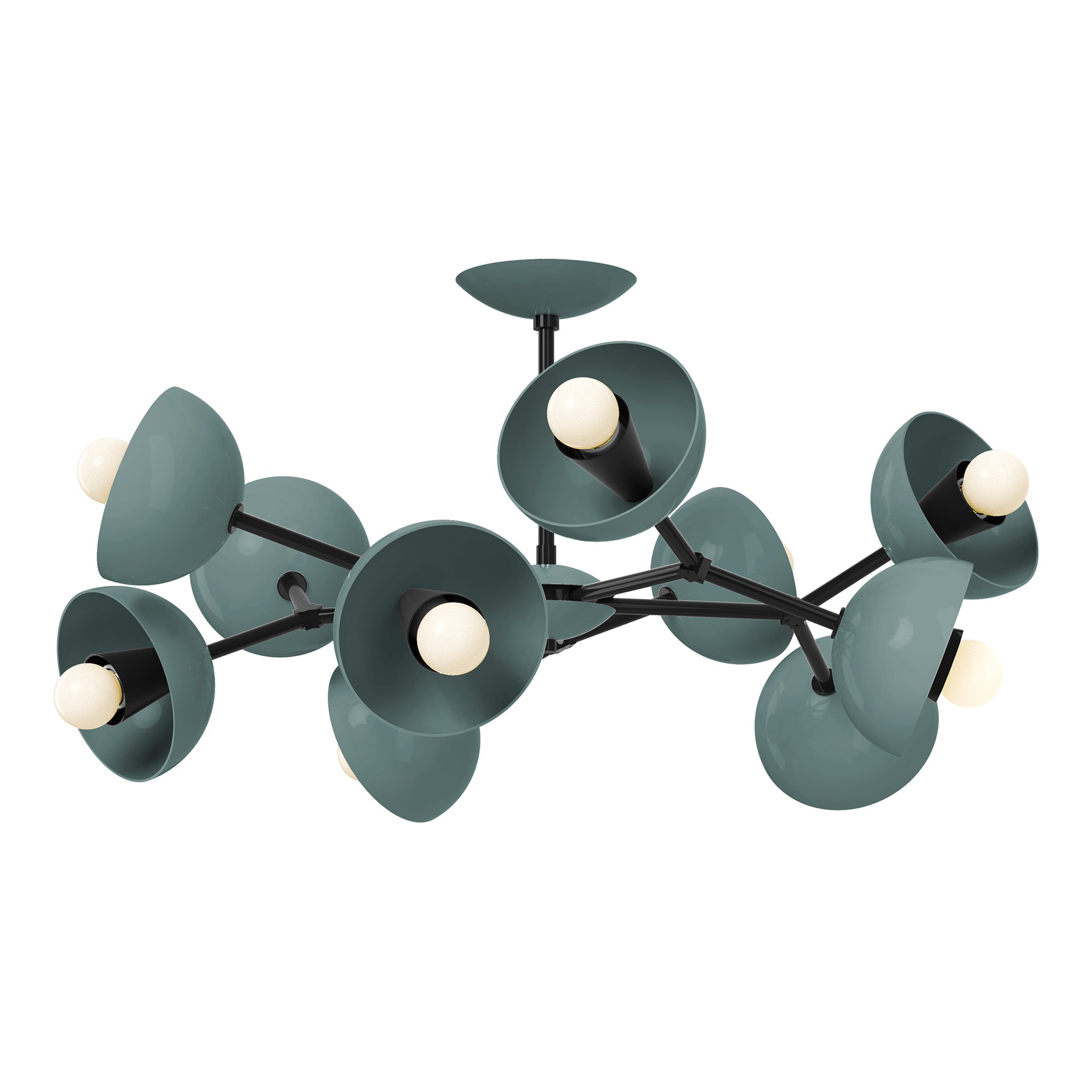 black lagoon color alegria flush mount 30" dutton brown lighting