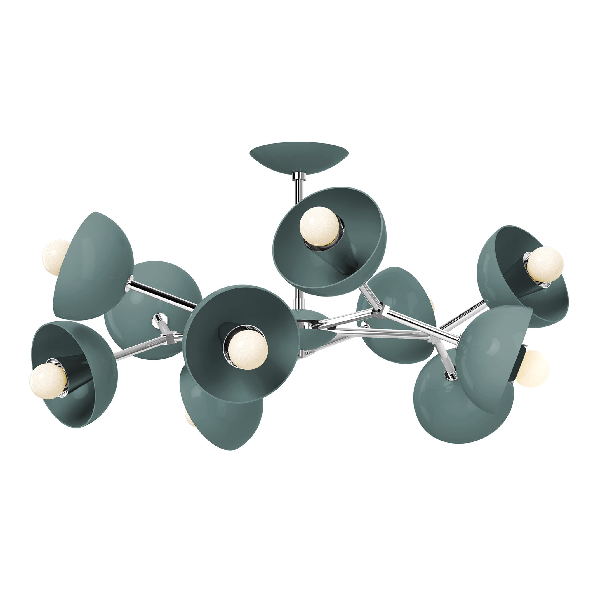 nickel lagoon color alegria flush mount 30" dutton brown lighting
