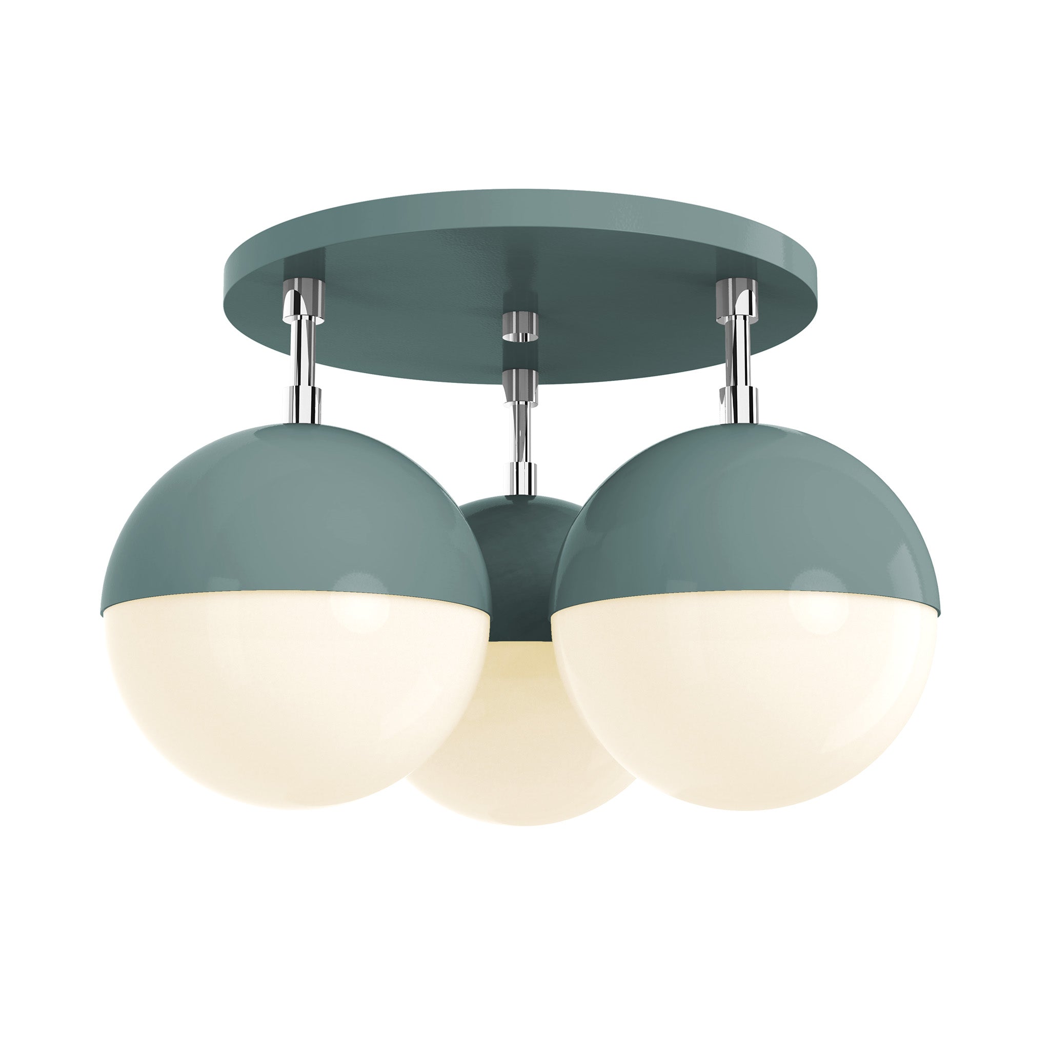 nickel lagoon color ballsy flush mount dutton brown lighting