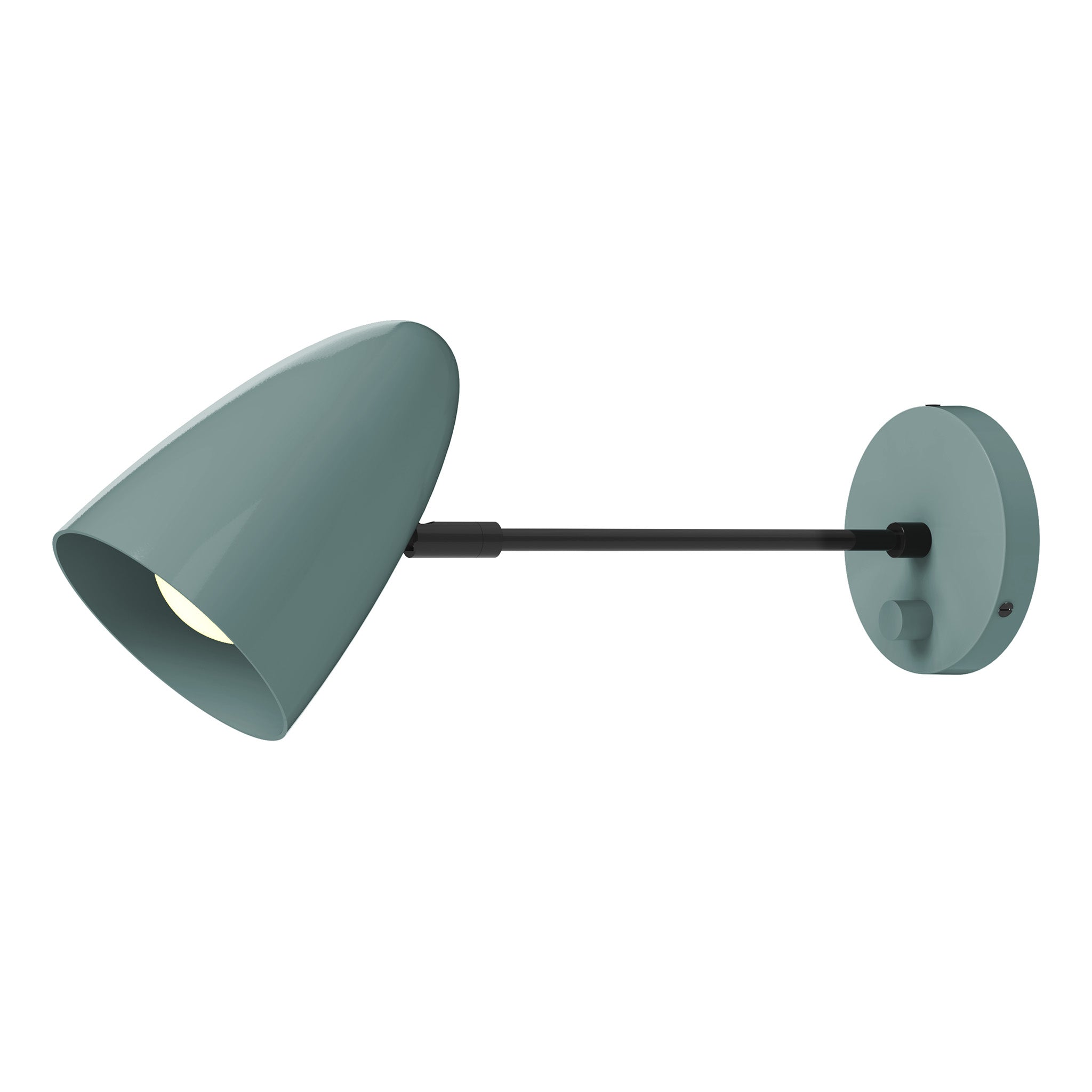 black lagoon color boom sconce - 10" arm dutton brown lighting